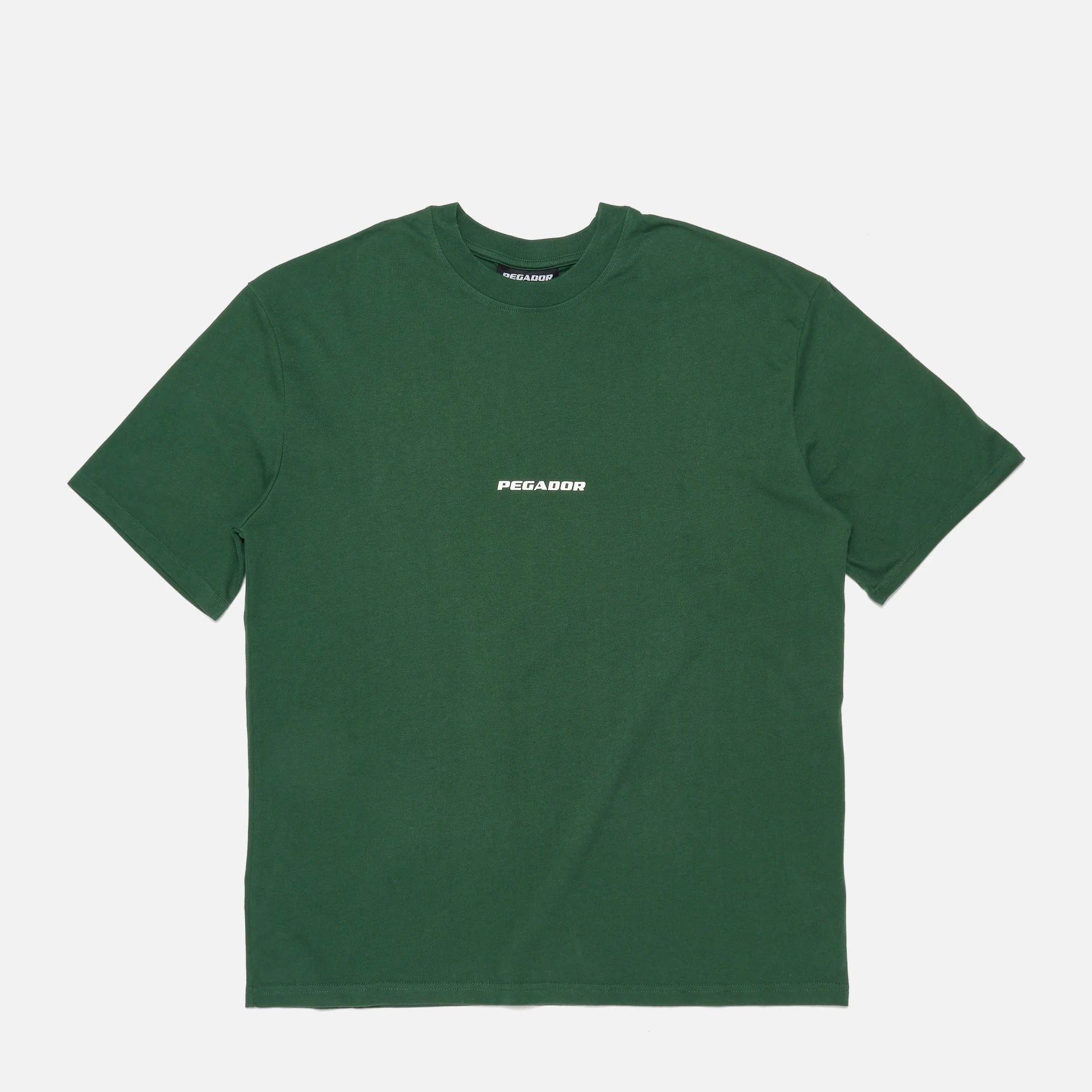 PEGADOR Colne Logo Oversized T-Shirt Vintage Washed British Green