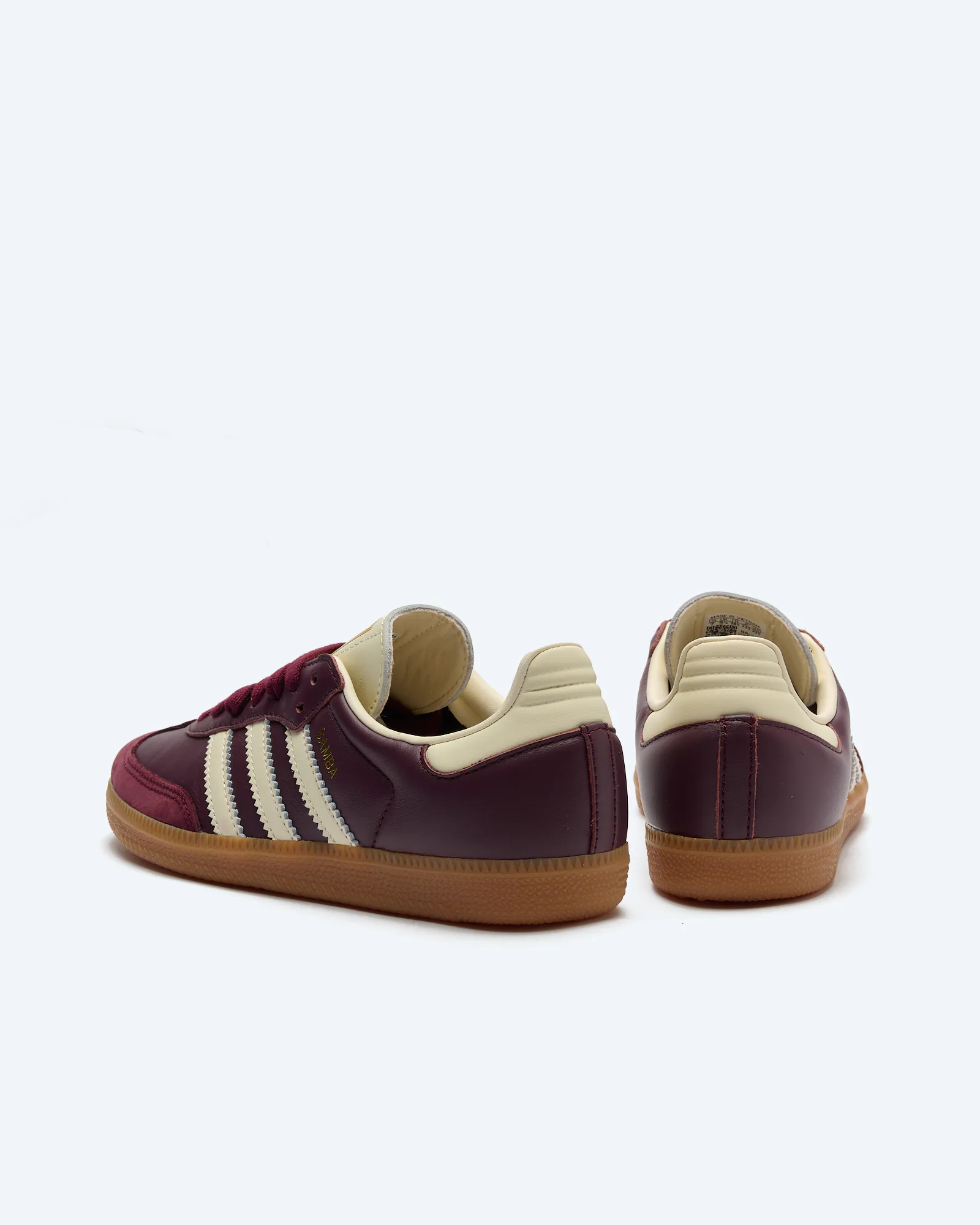 adidas Originals Samba Sneaker OG W Maroon/Cream White/Gold