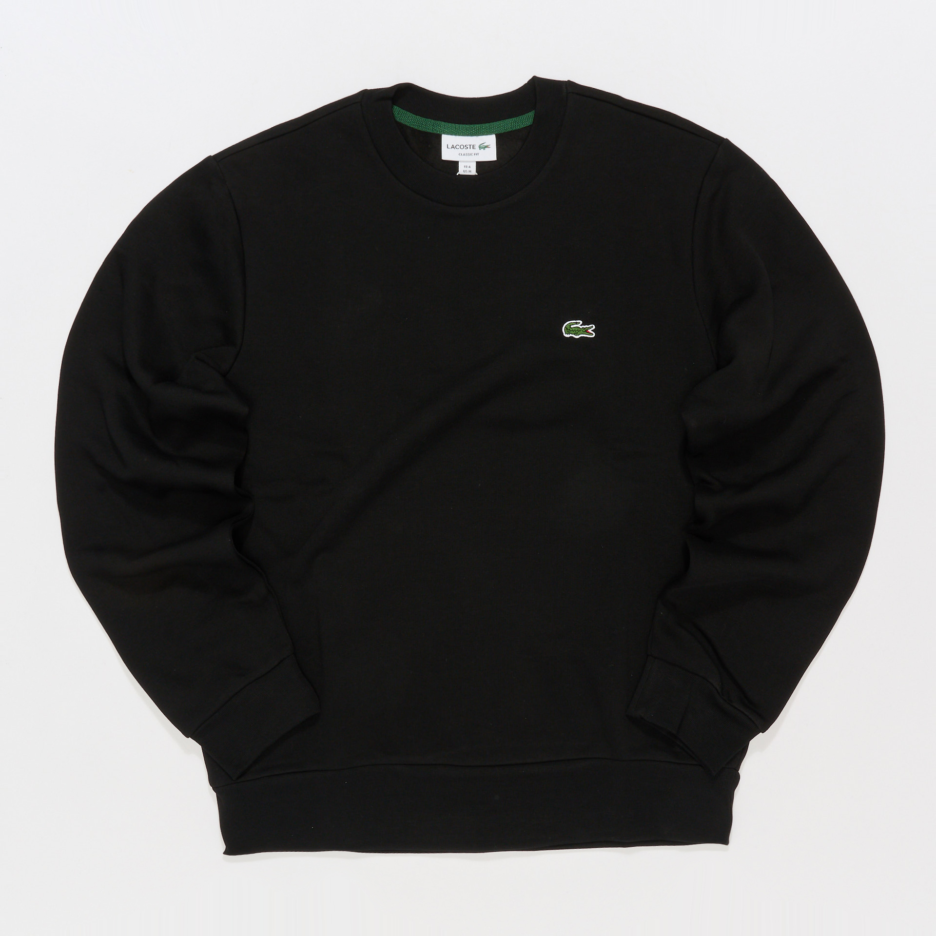 Lacoste Organic Brushed Cotton Pullover Black