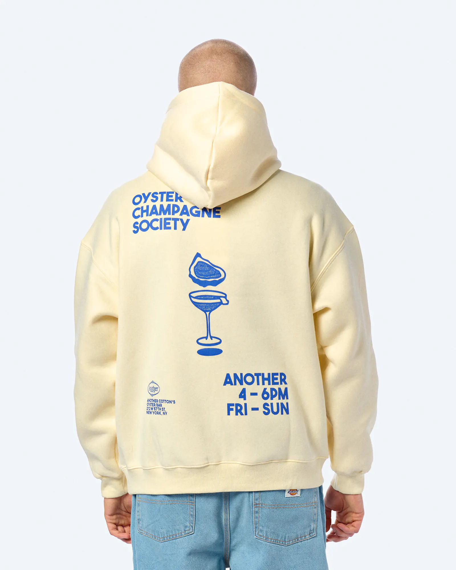 Another Cotton Oyster and Champange Hoodie White
