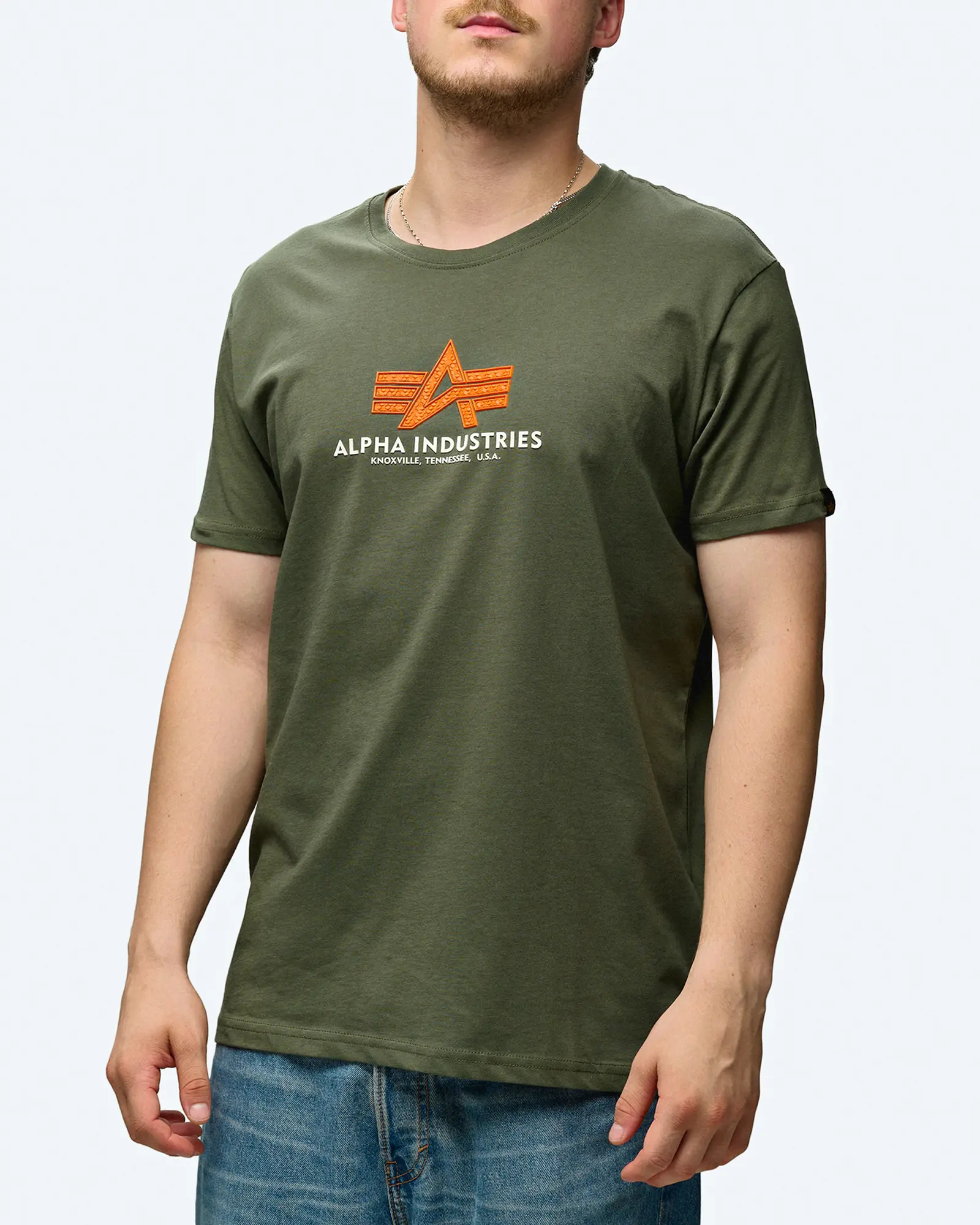 Alpha Industries Basic T-Shirt Rubber Dark Olive Alpha Industries Basic T-Shirt Rubber Dark Olive