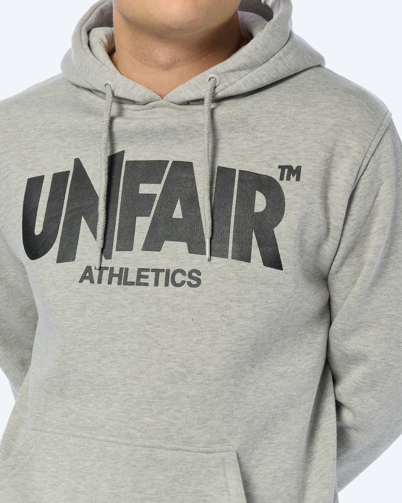 Unfair Athletics Classic Label Hoodie Grey Melange