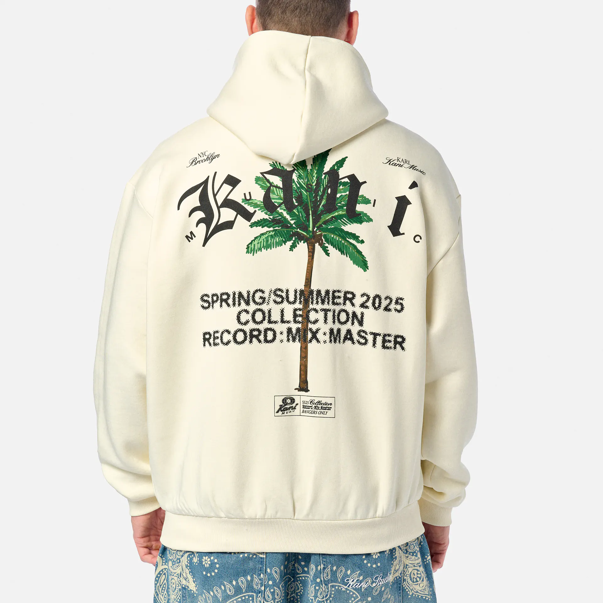 Karl Kani Kani Palm Zip Hoodie White