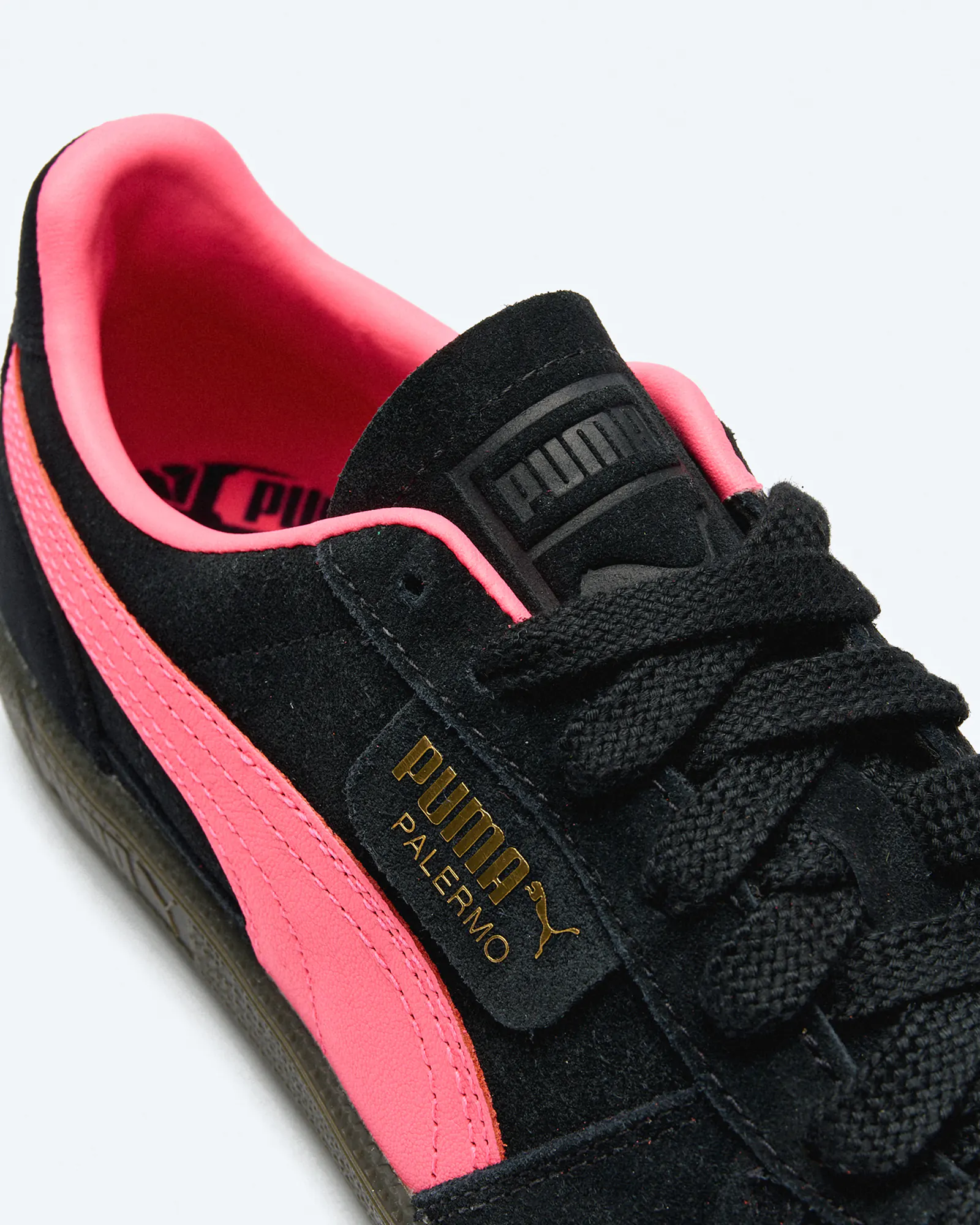 PUMA Palermo Sneaker Black Sunset Glow Gum