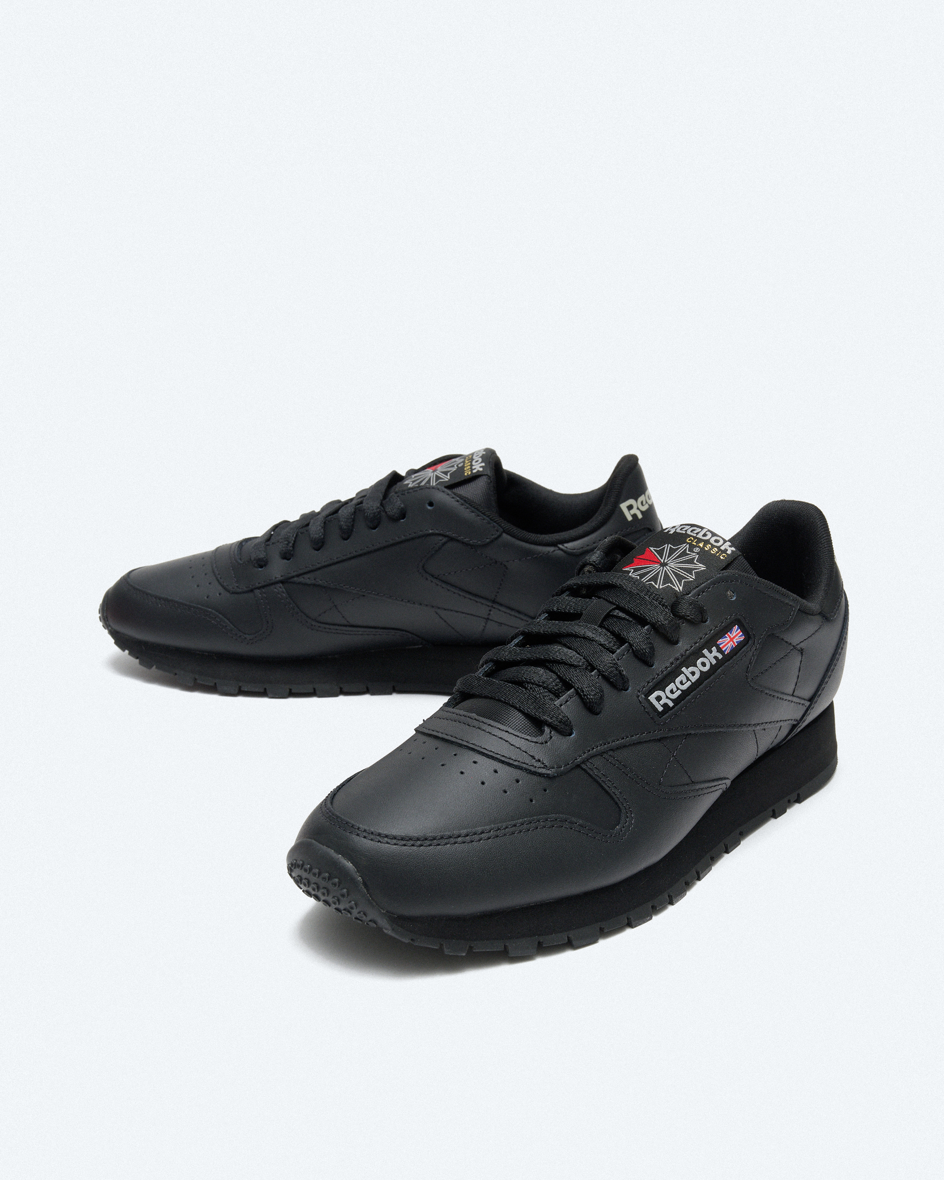 Reebok Classic Leather Sneaker Black/Black/Pure Grey
