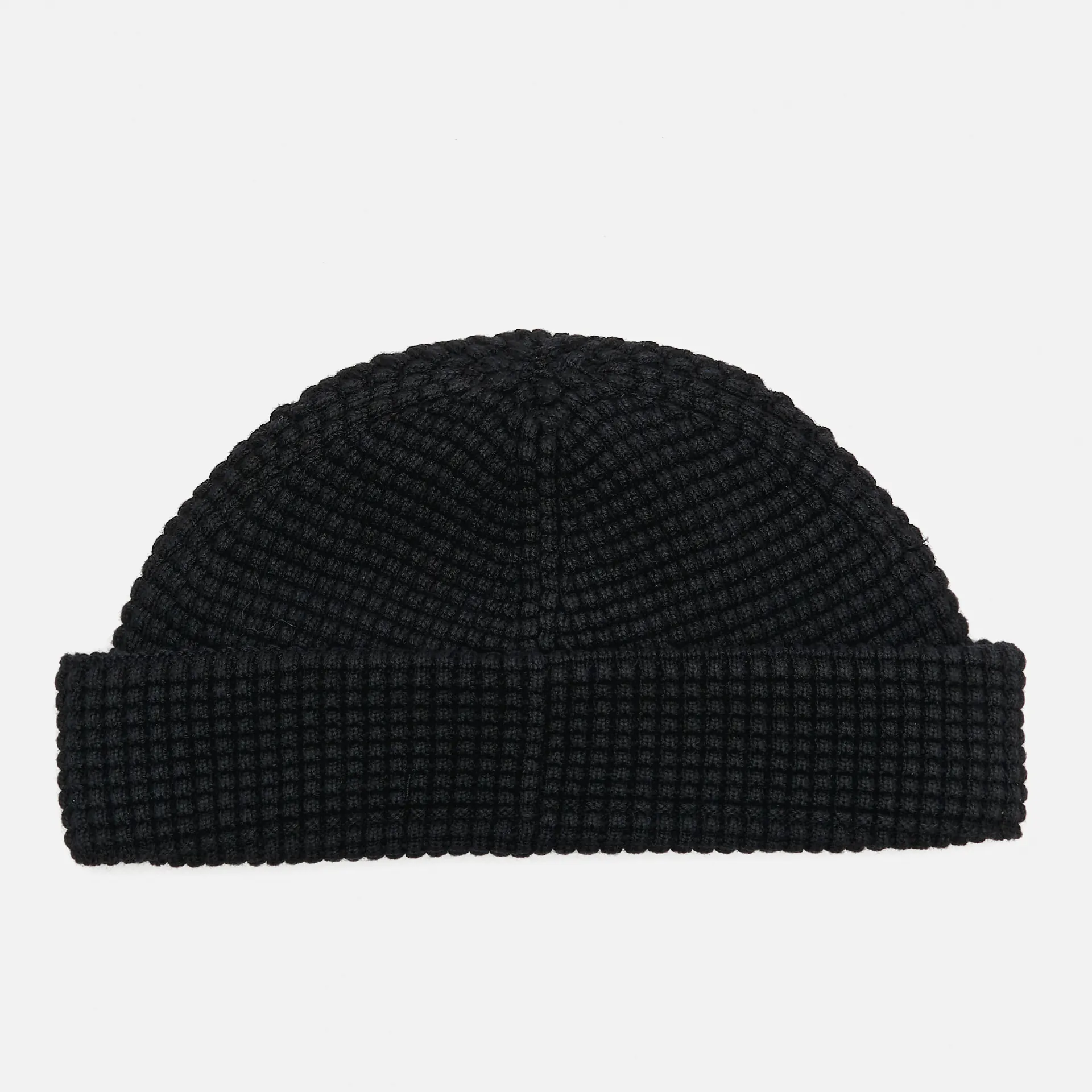 Fred Perry Waffle Beanie Black