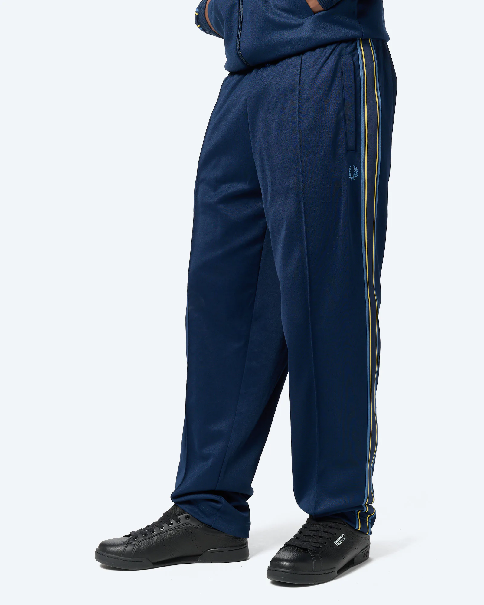 Fred Perry Tramline Tape Track Pant Tennis Blue