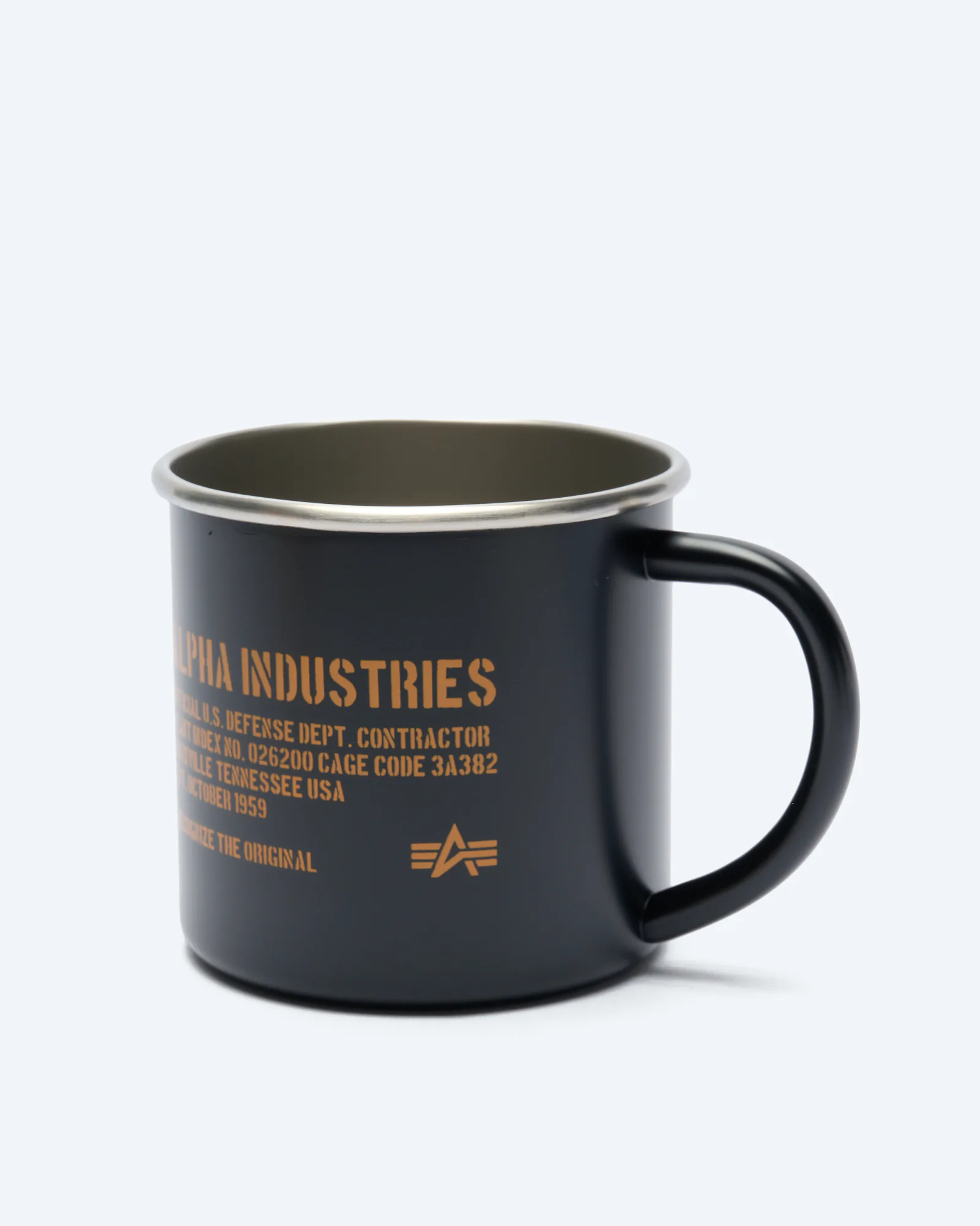 Alpha Industries Steel Mug Black