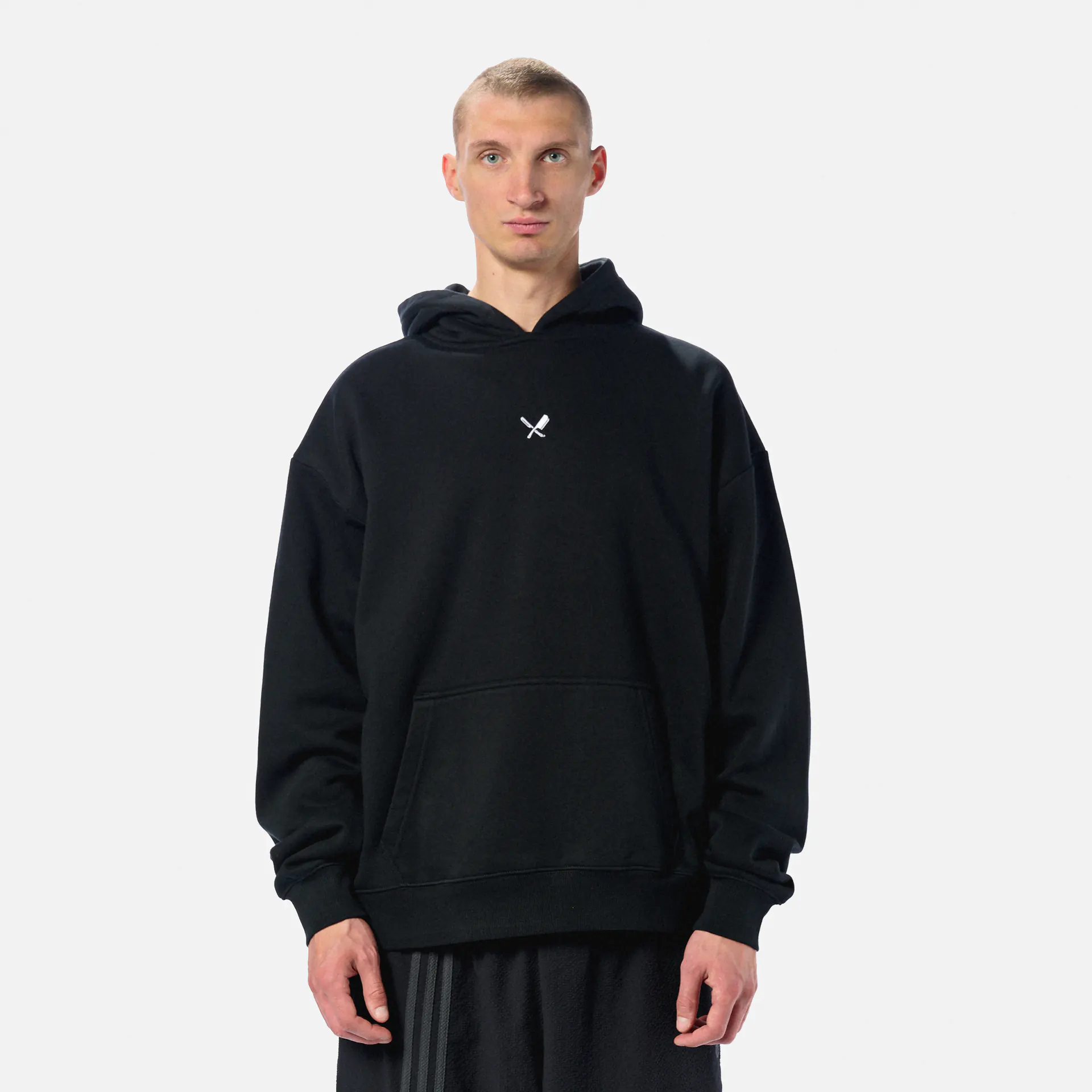 Distorted People Classic Oversized Hoodie Black