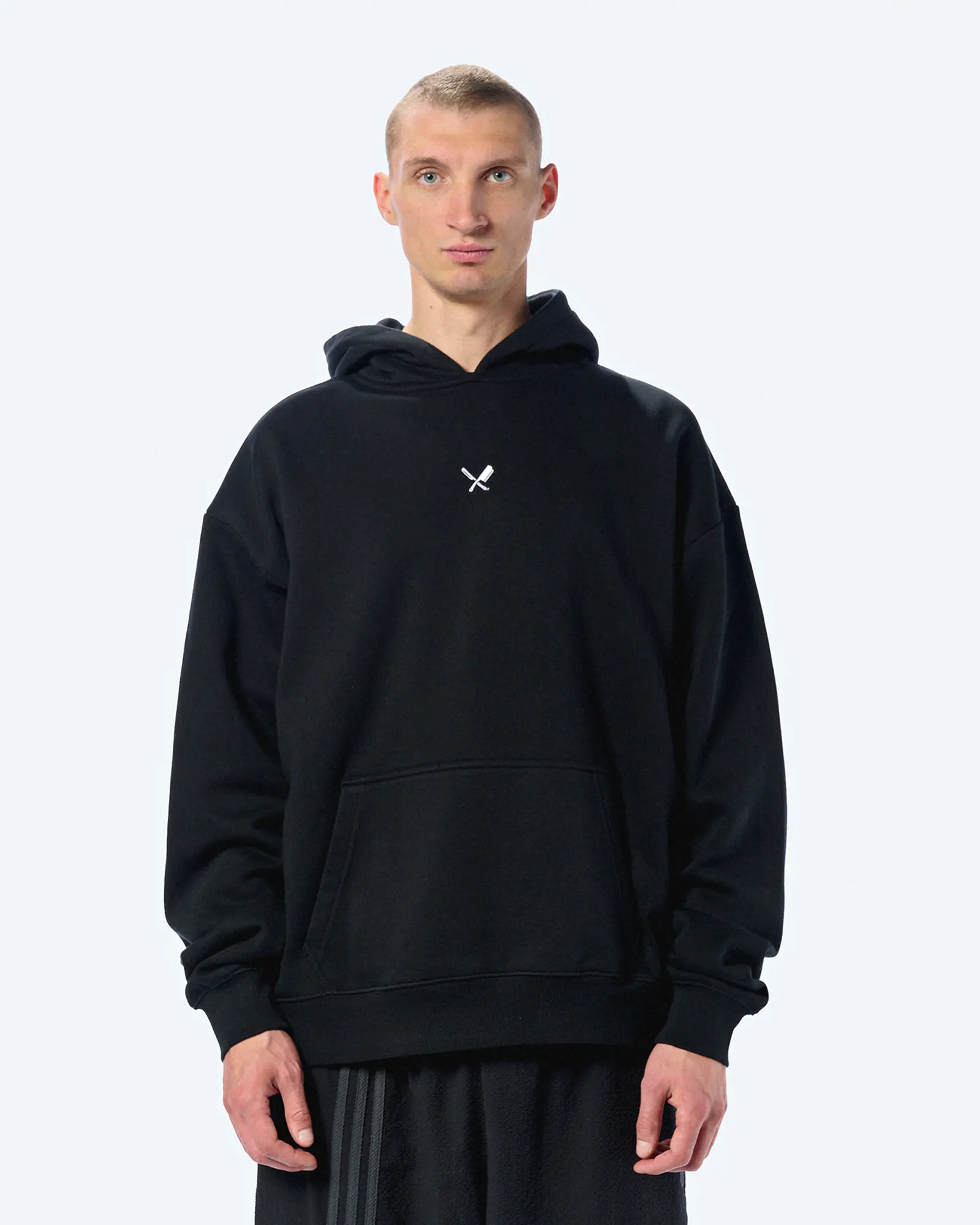 Distorted People Classic Oversized Hoodie Black Distorted People Classic Oversized Hoodie Black