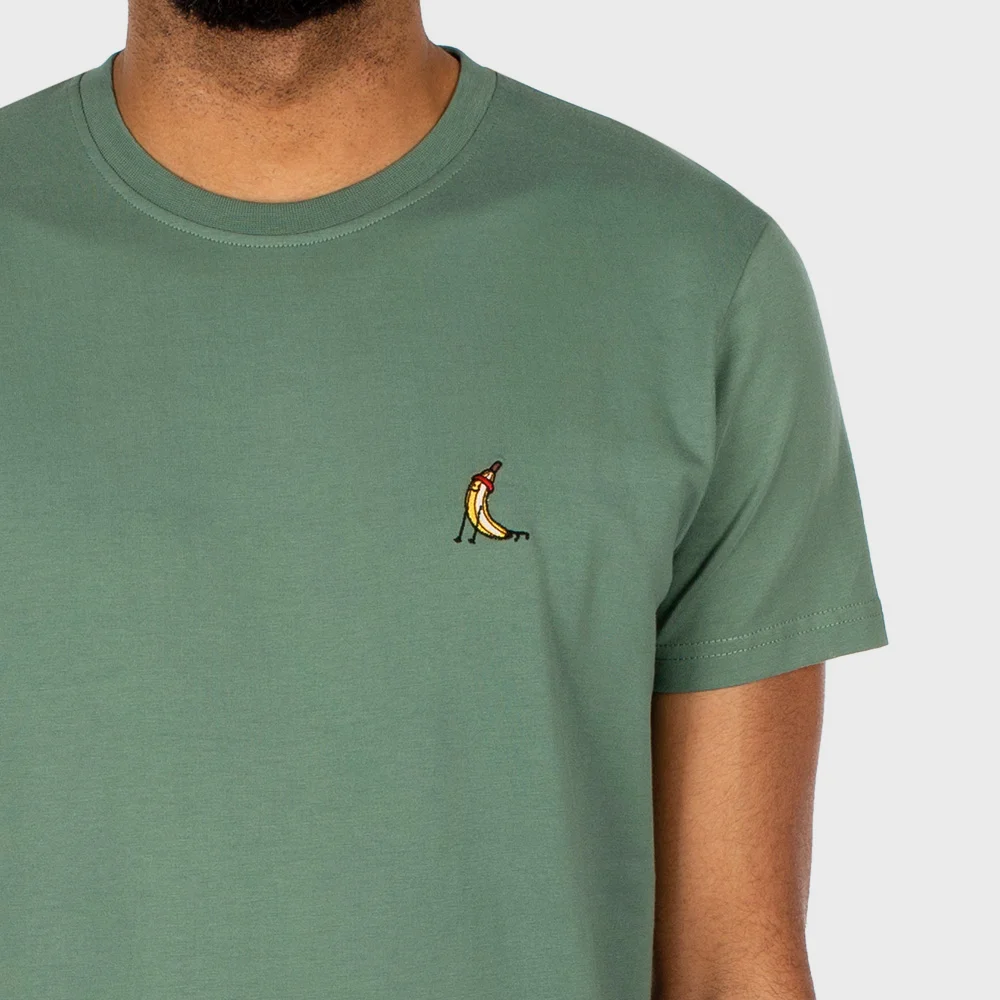 Iriedaily Gonana Embroidered T-Shirt Jungle Green