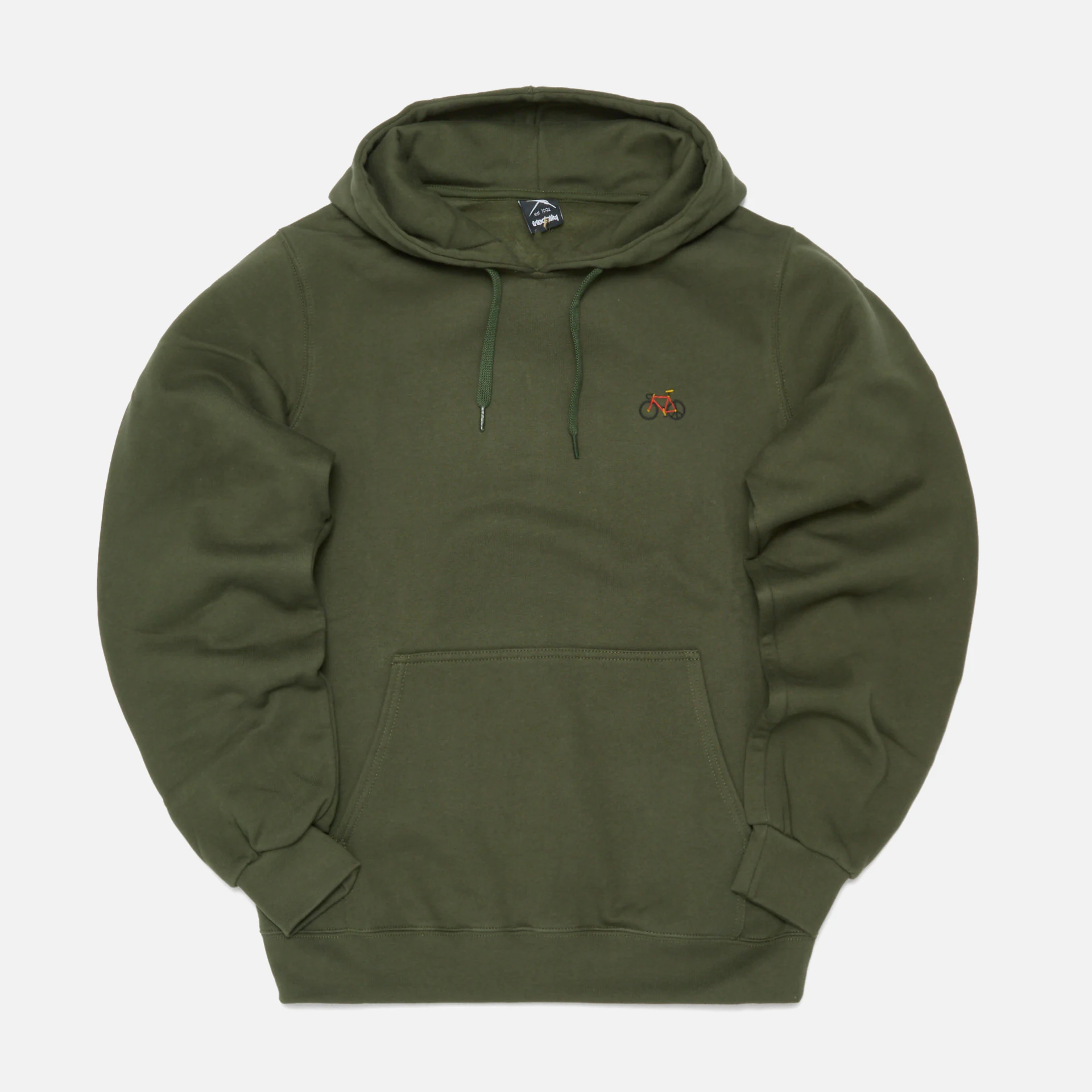 Iriedaily Peaceride Embroidered Hoodie Dark Olive