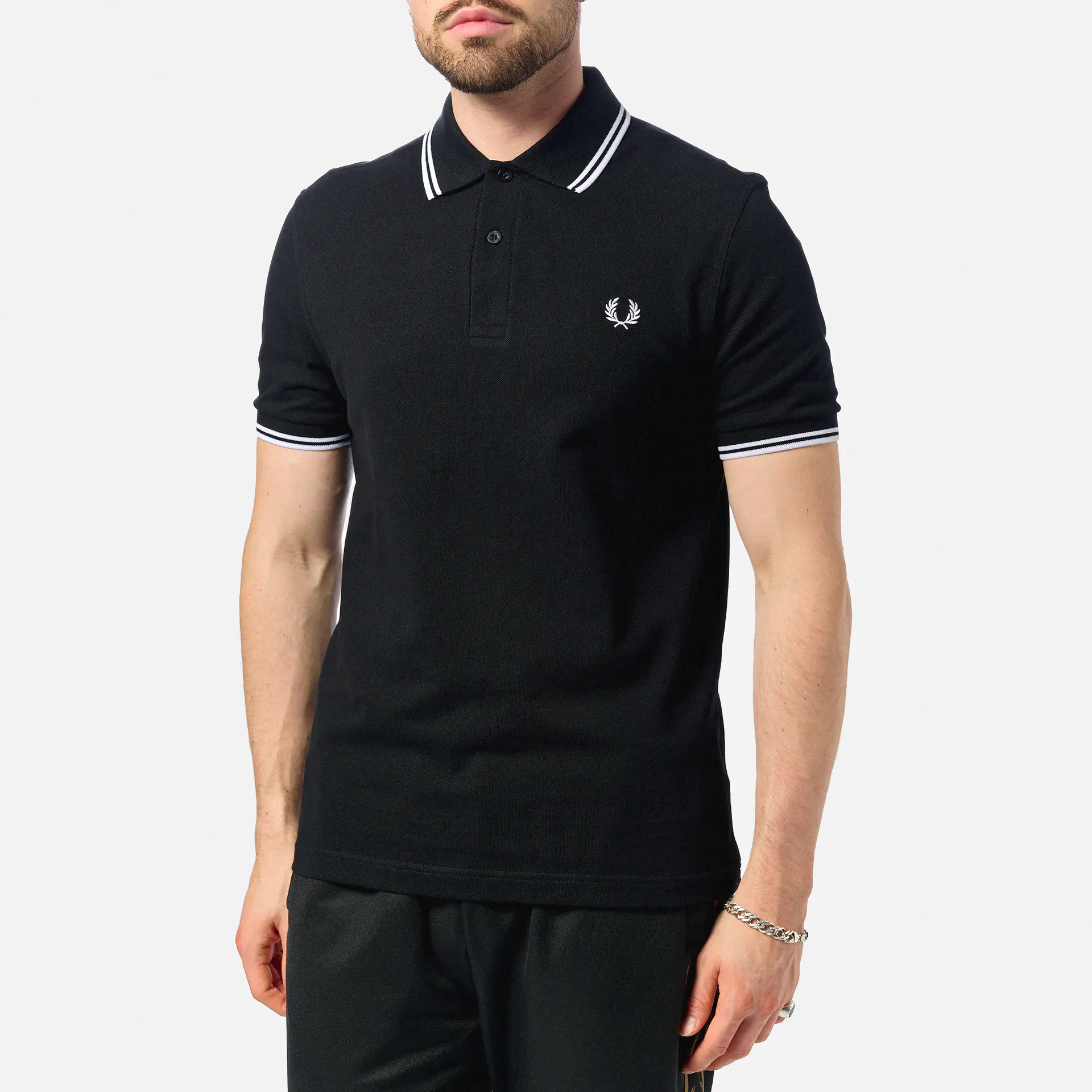 Fred Perry Twin Tipped Polo Shirt Black