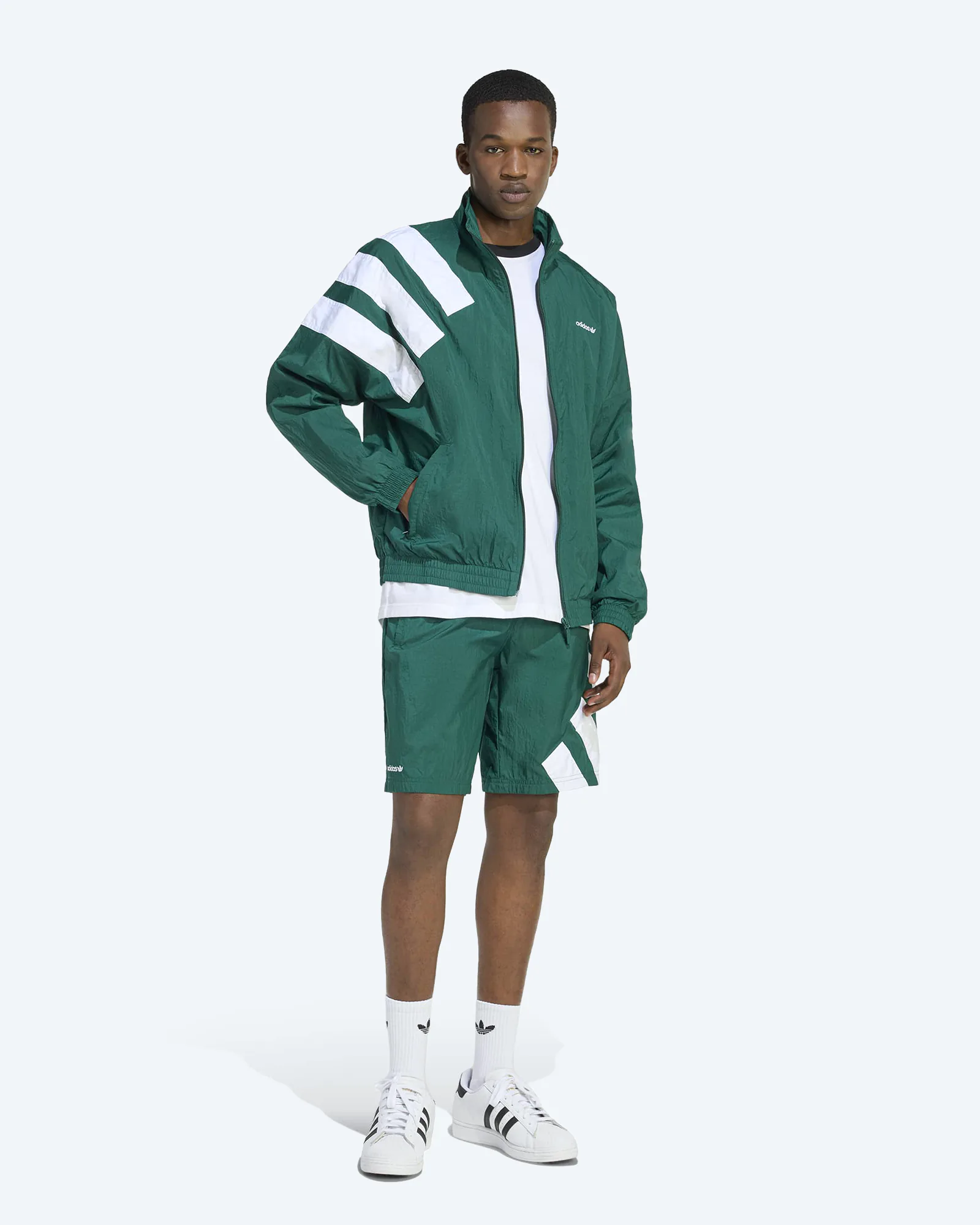 Originals Archive Blocked Track Top Core Green/White