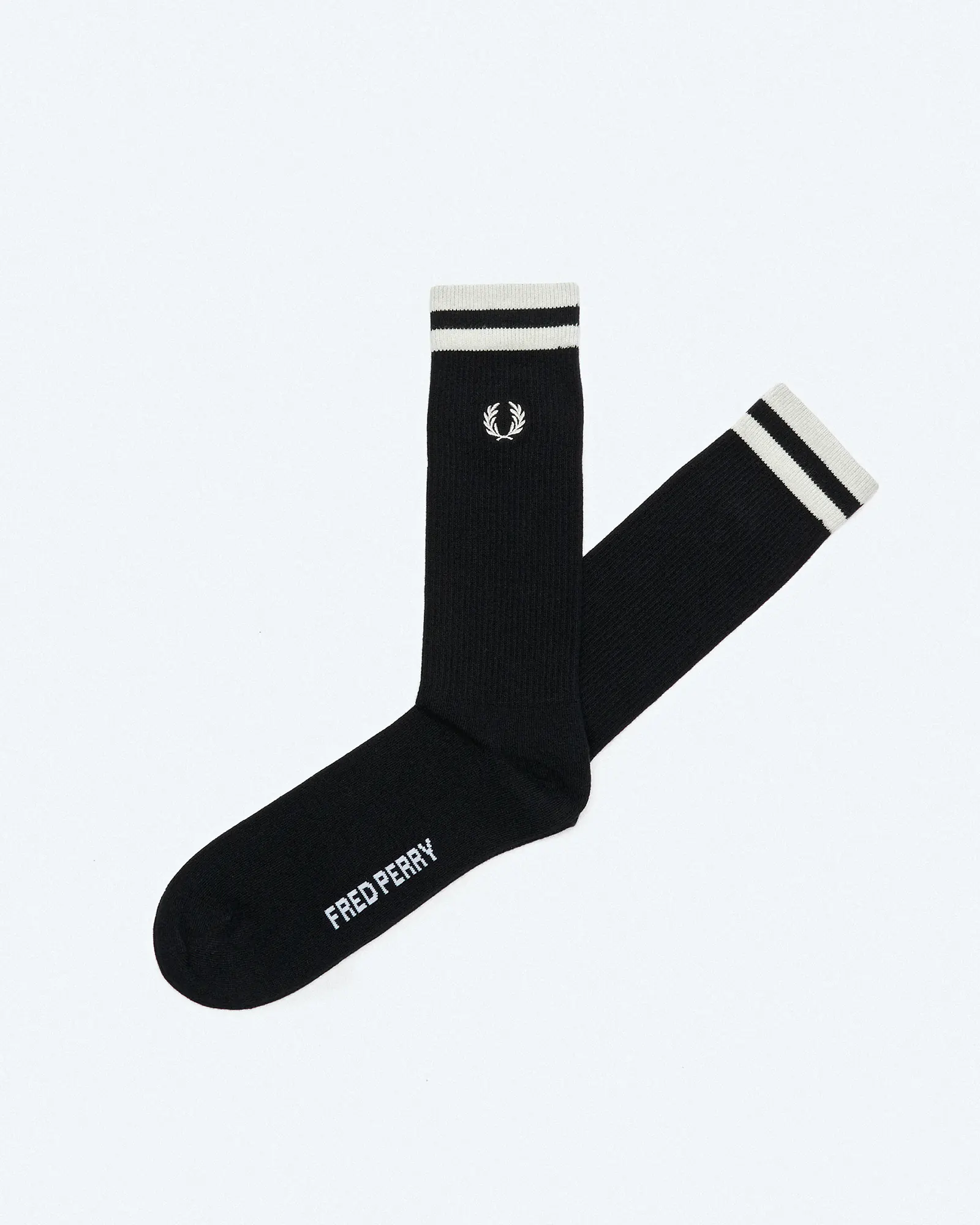 Fred Perry Tipped Sports Sock Black/Snow White Fred Perry Tipped Sports Sock Black/Snow White