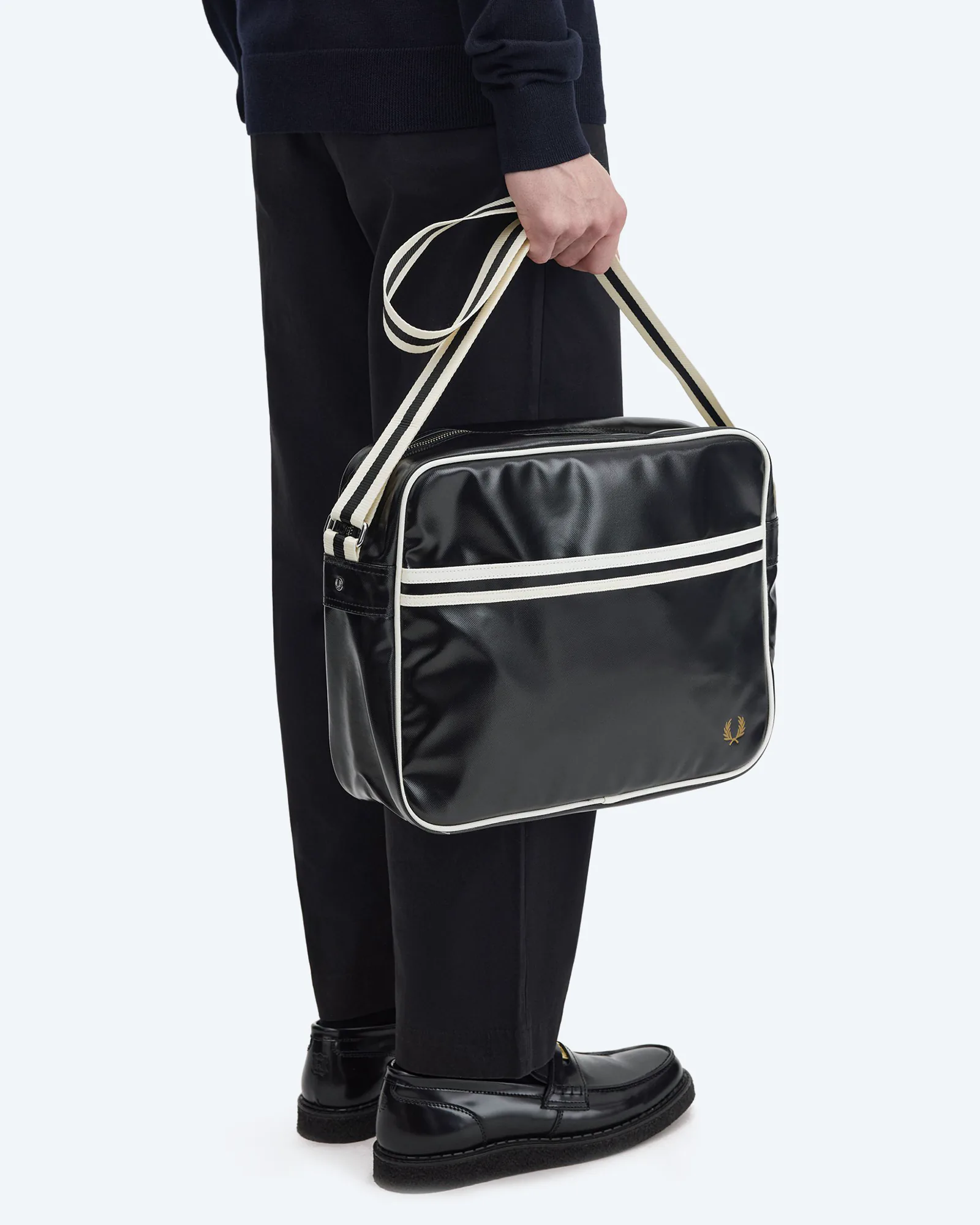 Fred Perry Classic Shoulder Bag Black/Ecru