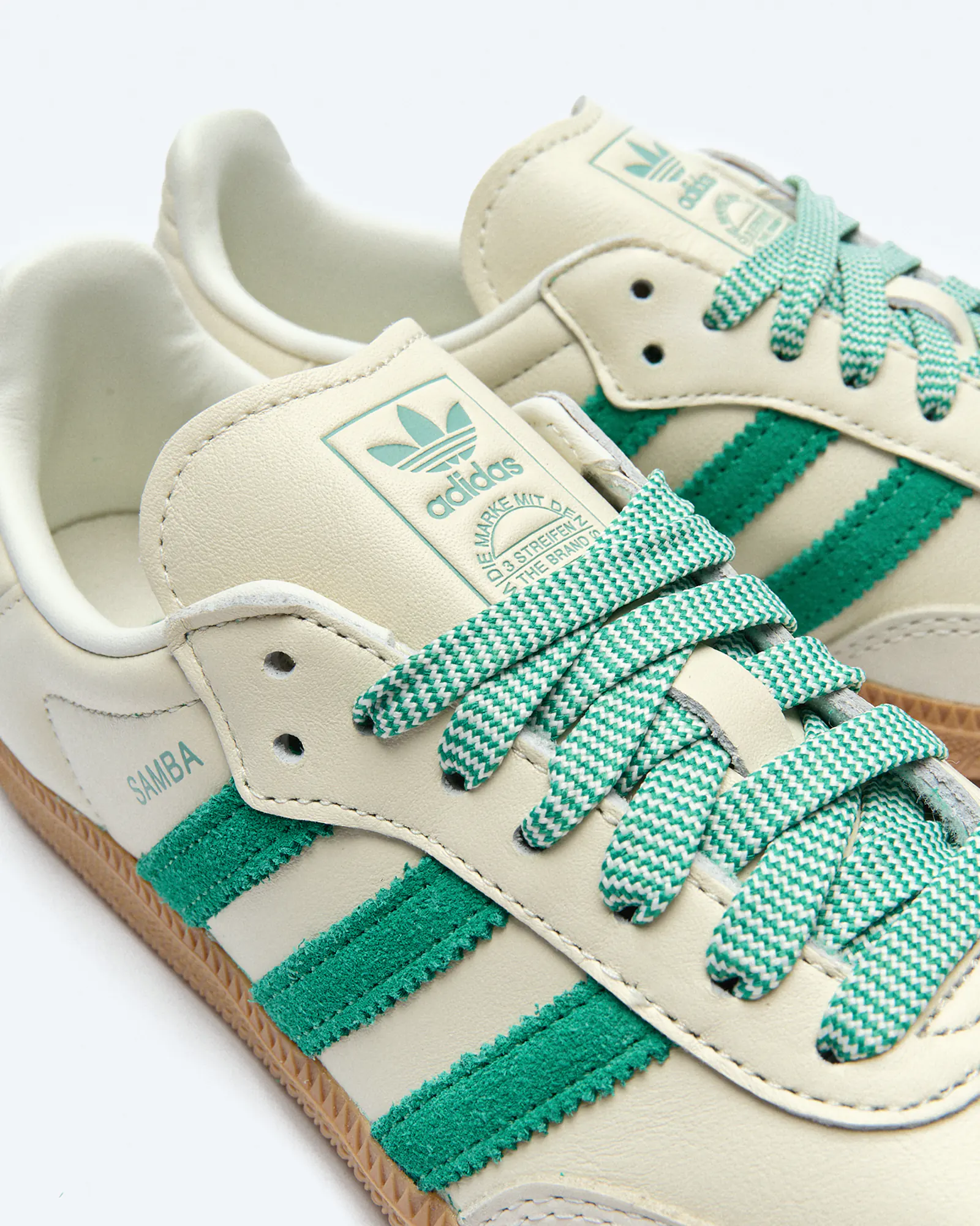 adidas Originals Samba Sneaker OG Off White Court Green