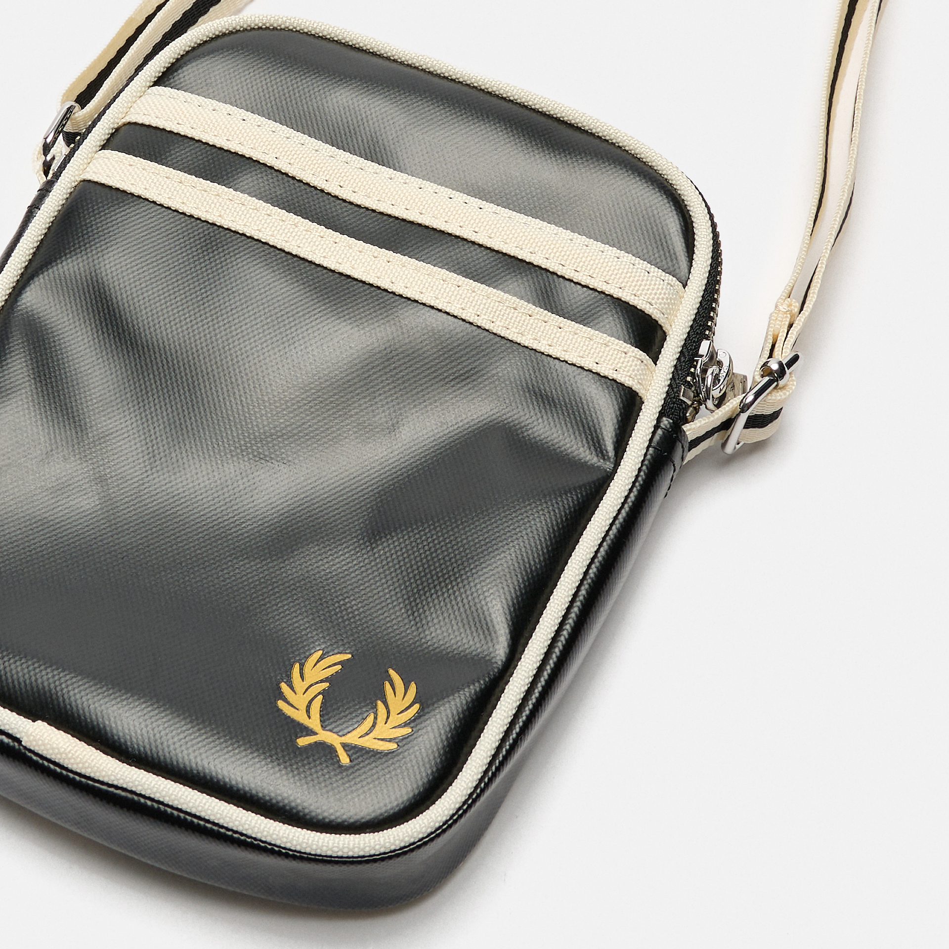 Fred Perry Classic Small Side Bag Black/Ecru