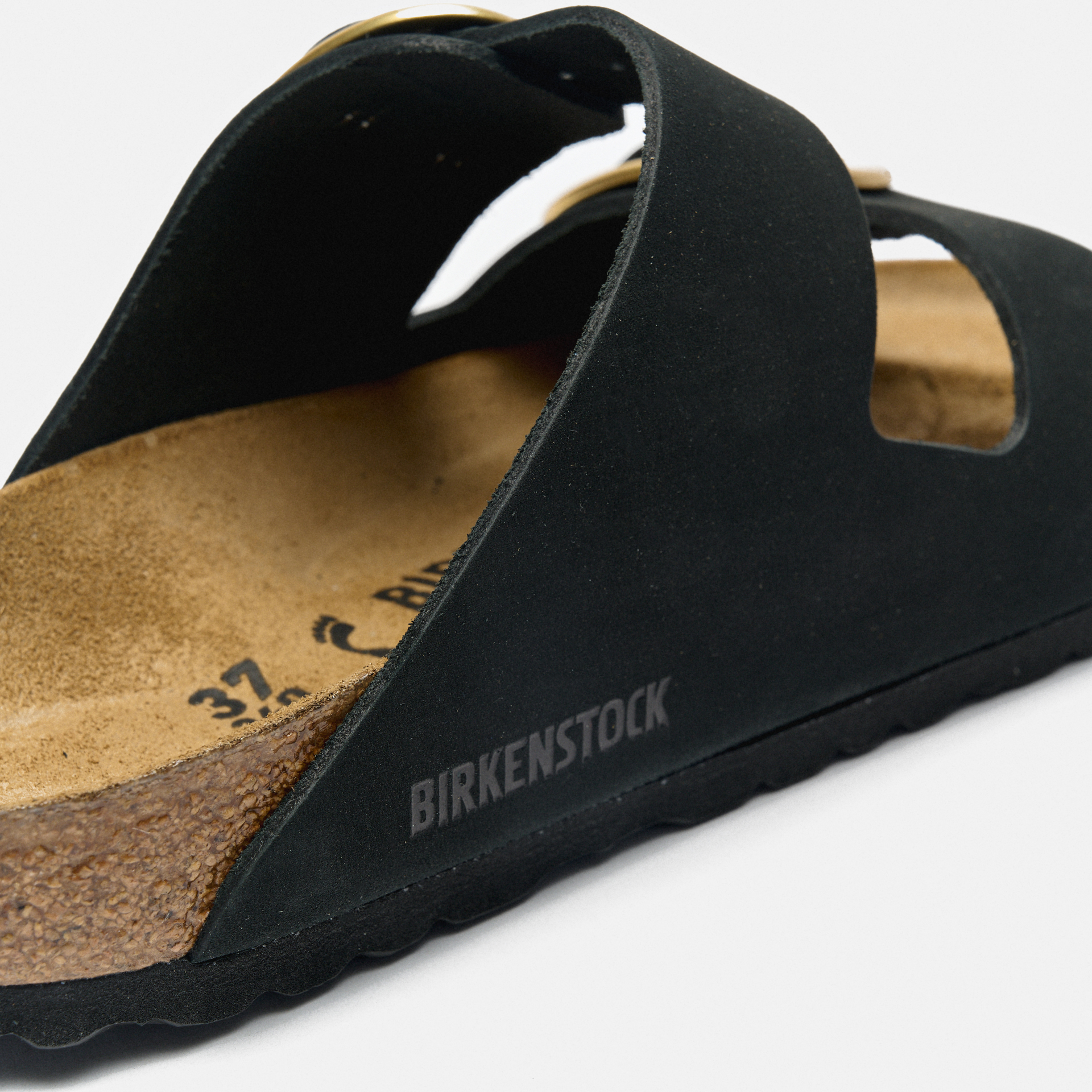 Birkenstock Arizona Big Buckle LENB Sandals Black/Gold