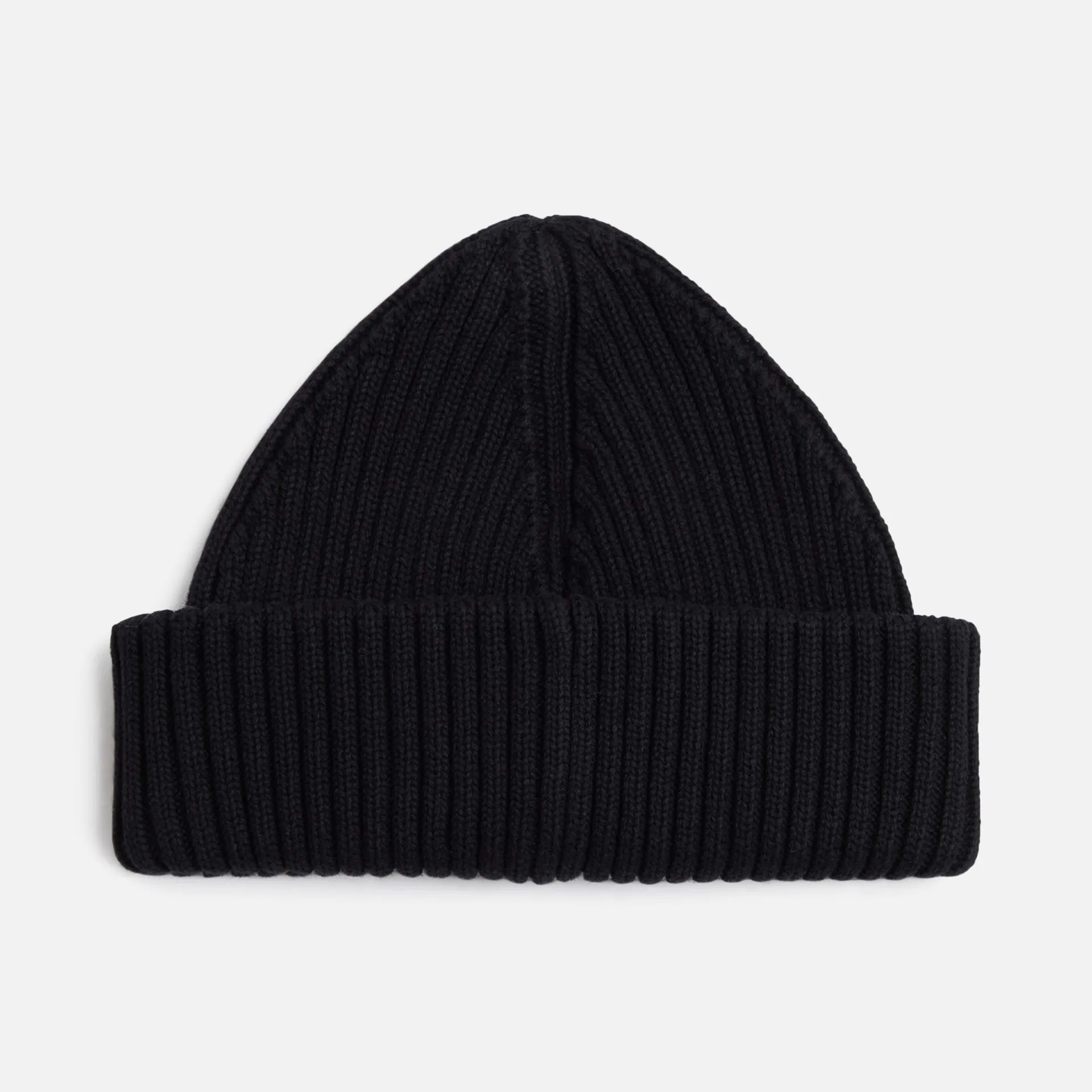 Fred Perry Patch Brand Chunky Rib Beanie Black/Oatmeal