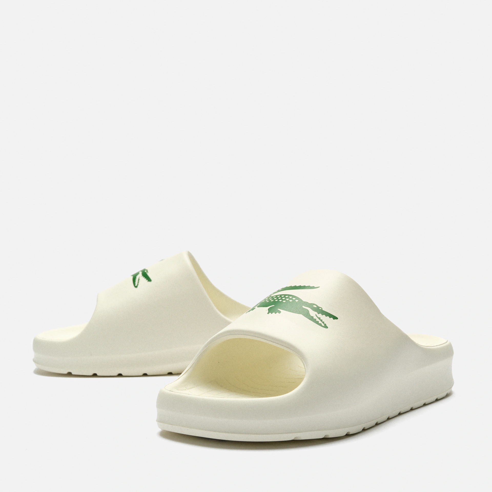 Lacoste Lacoste Serve 2.0 Synthetic Slides Off White/Dark Green