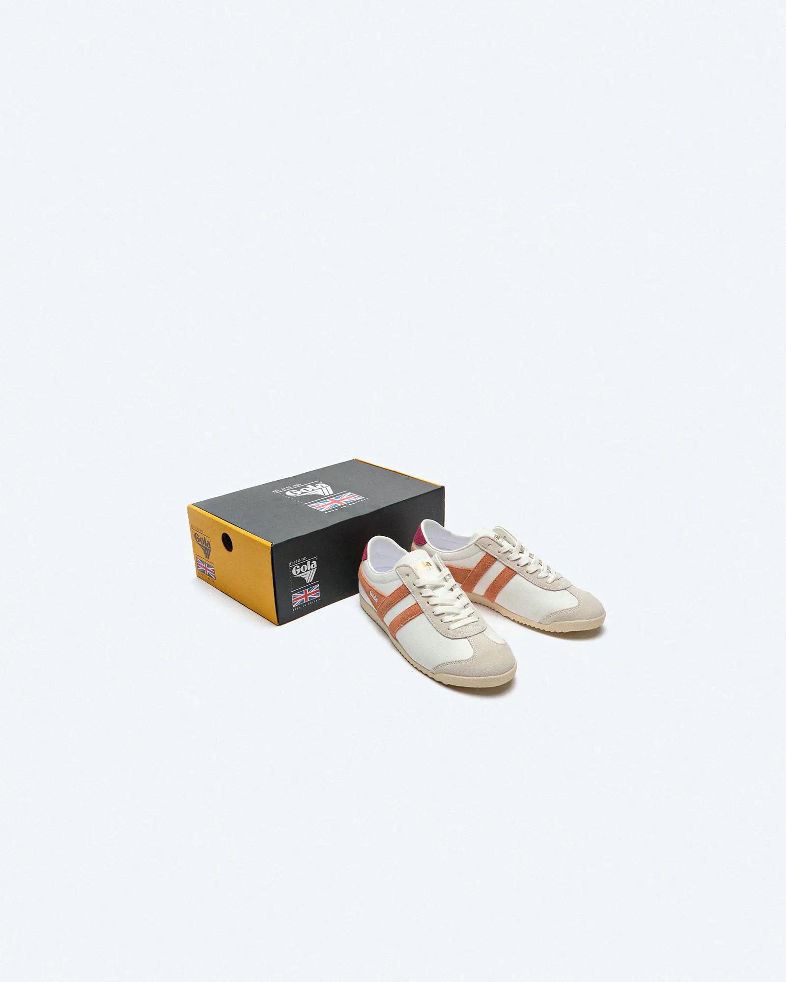 Gola Bullet Pure Sneaker White/Terracotta/Cerise Gola Bullet Pure Sneaker White/Terracotta/Cerise