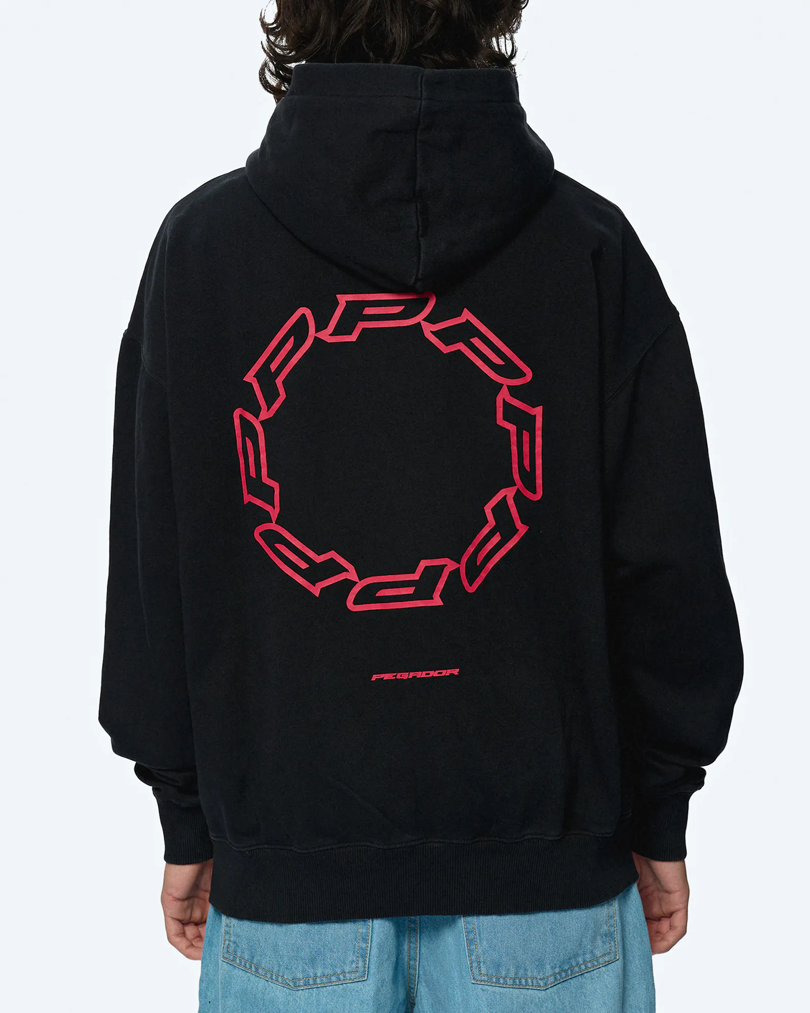 PEGADOR Hawkins Oversized Hoodie Vintage Black PEGADOR Hawkins Oversized Hoodie Vintage Black