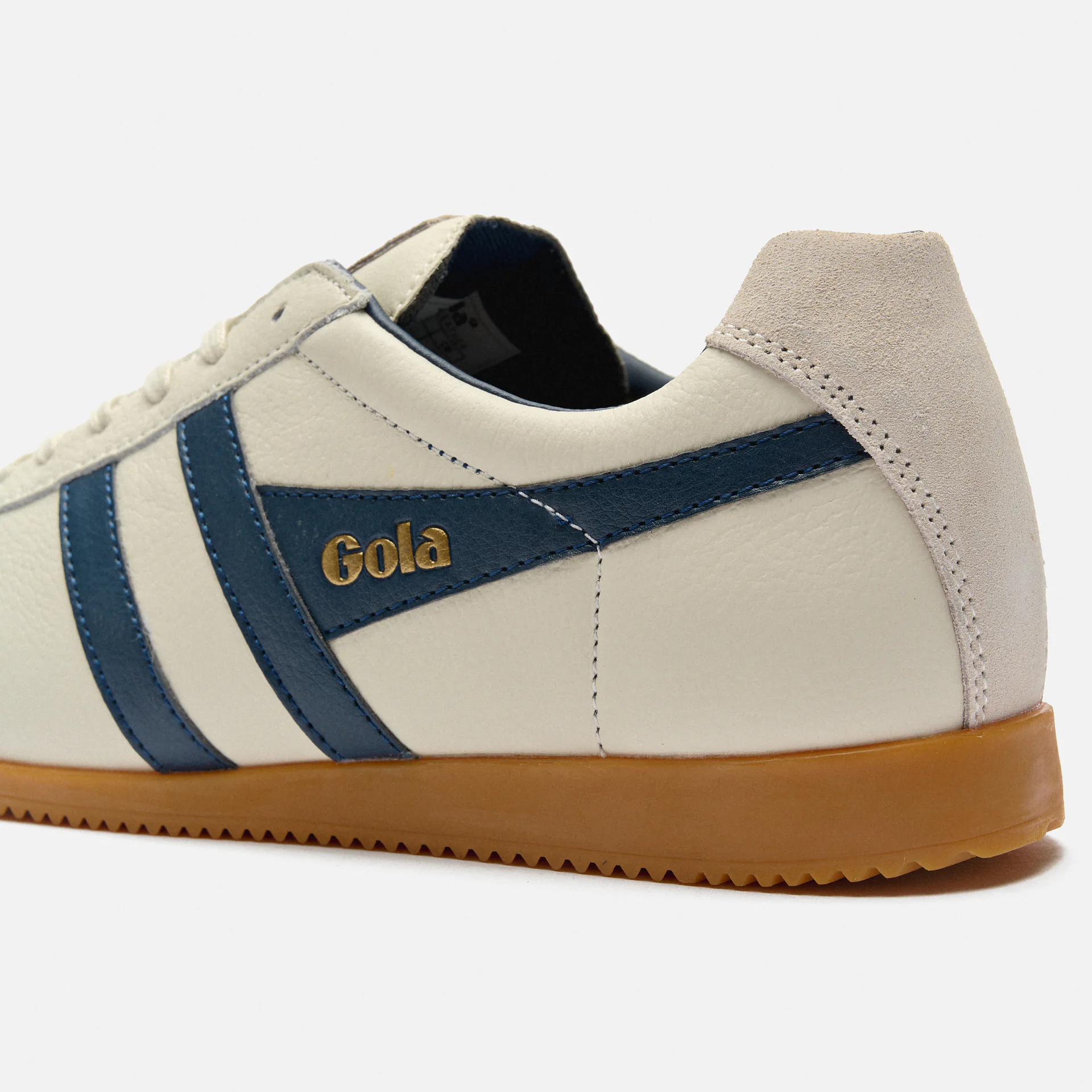 Gola Harrier Leather Sneaker Off White/Navy/Navy