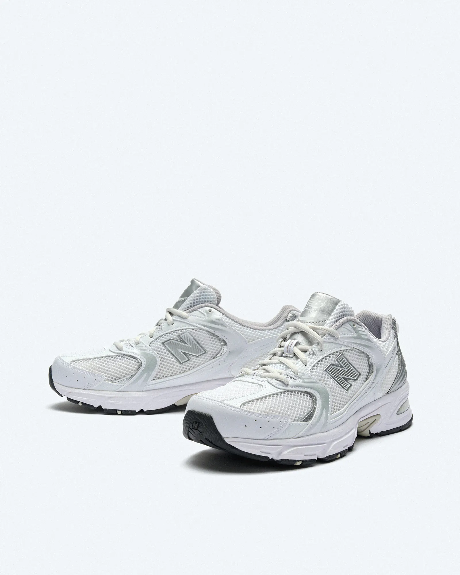 New Balance MR530 Running Sneaker White/Silver Metallic New Balance MR530 Running Sneaker White/Silver Metallic