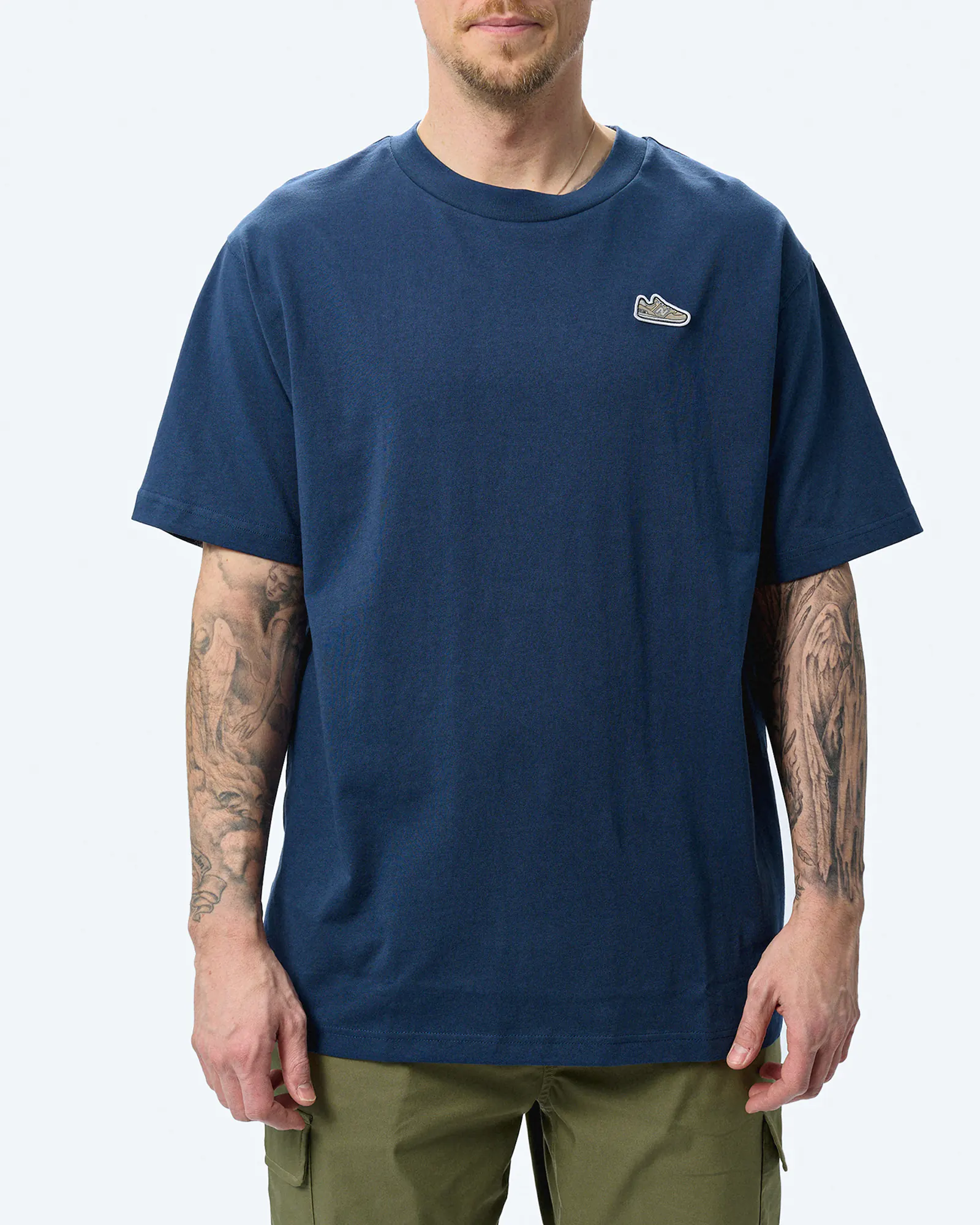 New Balance Athletics 574 Patch T-Shirt Navy New Balance Athletics 574 Patch T-Shirt Navy