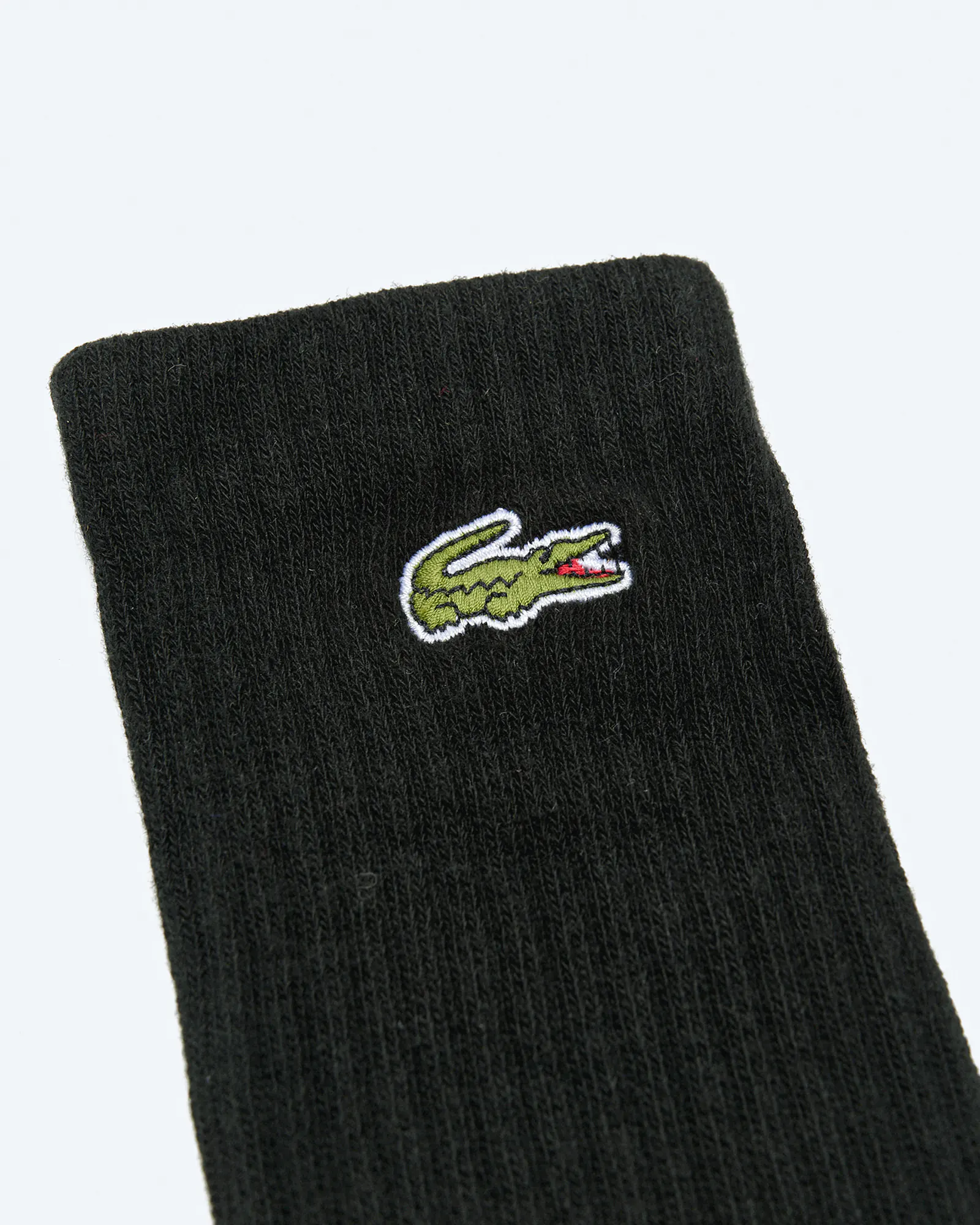 Lacoste Crew 3-Pack Socks Black/Black/Black Lacoste Crew 3-Pack Socks Black/Black/Black