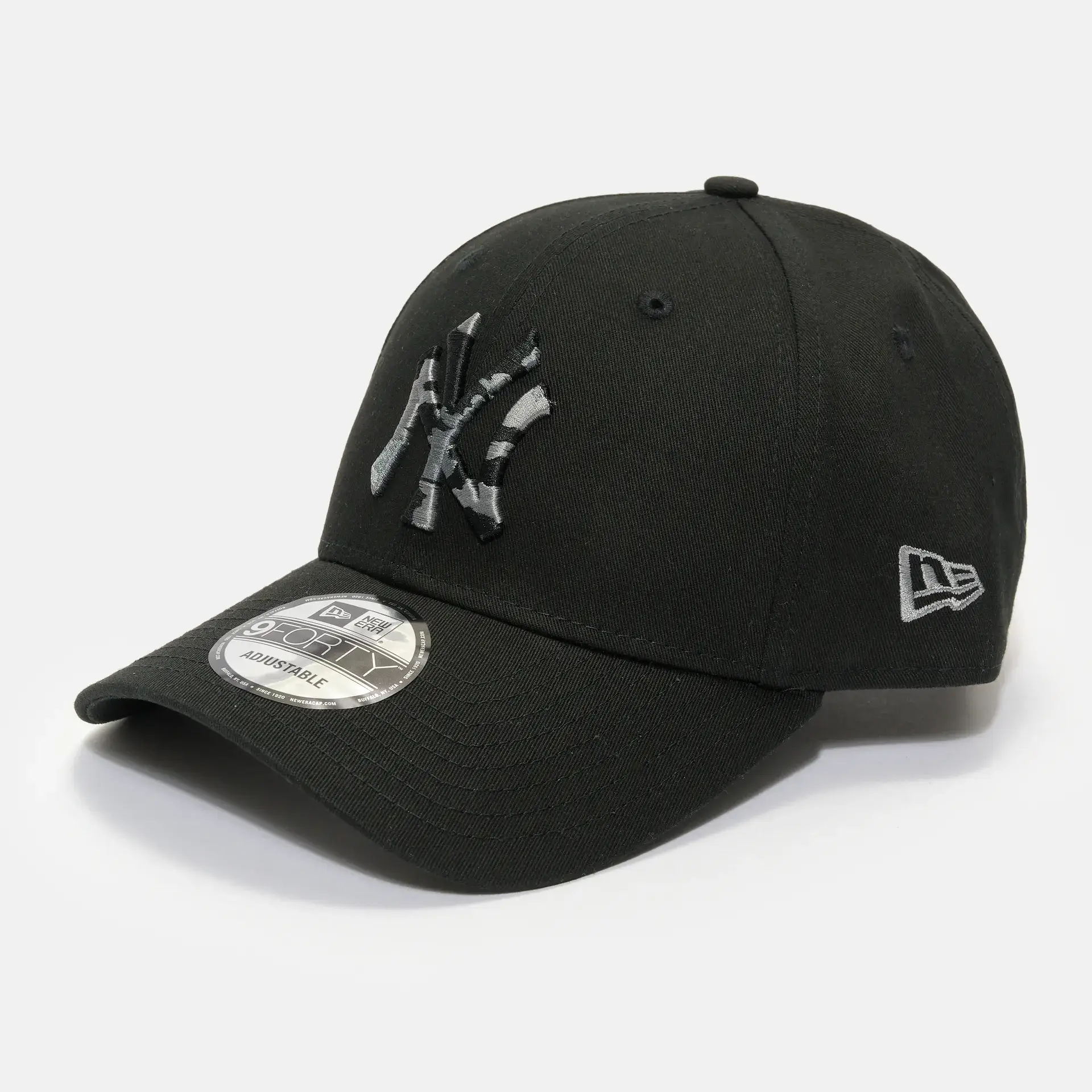 New Era MLB NY Yankees Seasonal Infill 9Forty Strapback Cap Black