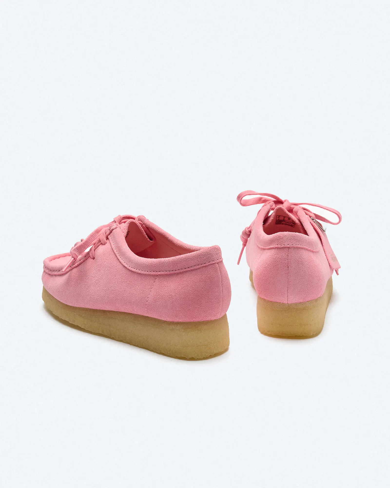 Clarks Women's Wallabee Suede Shoes Candy Pink