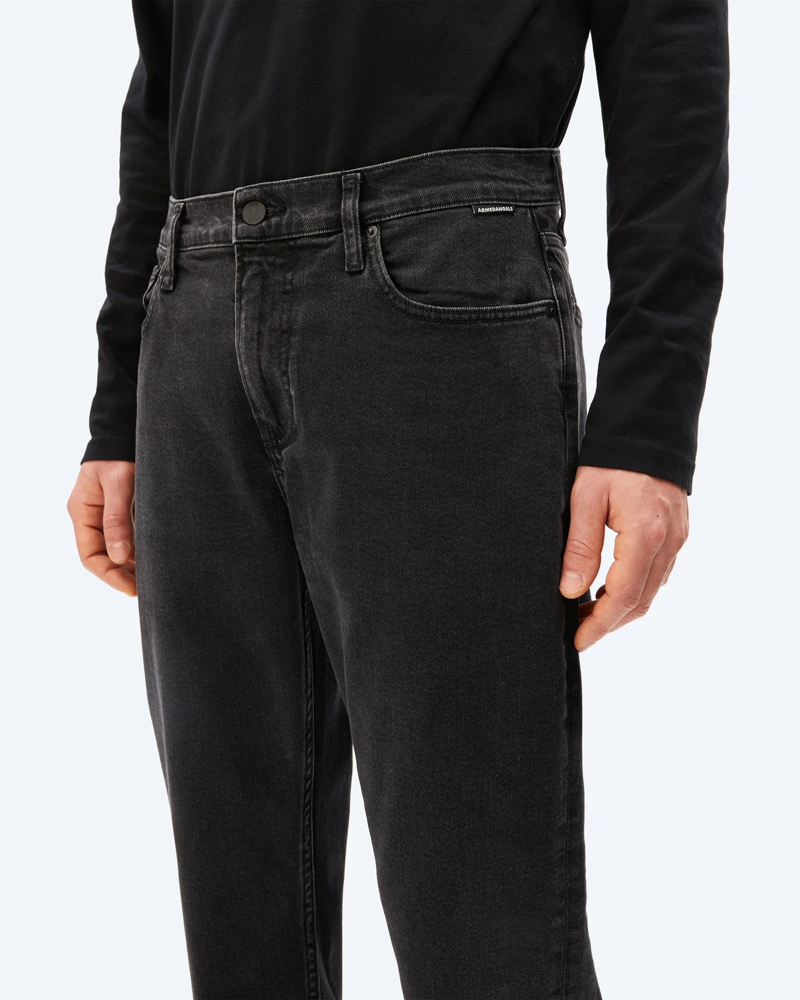 Aarjo Tarpa Tapered Jeans Black Washed Authentic