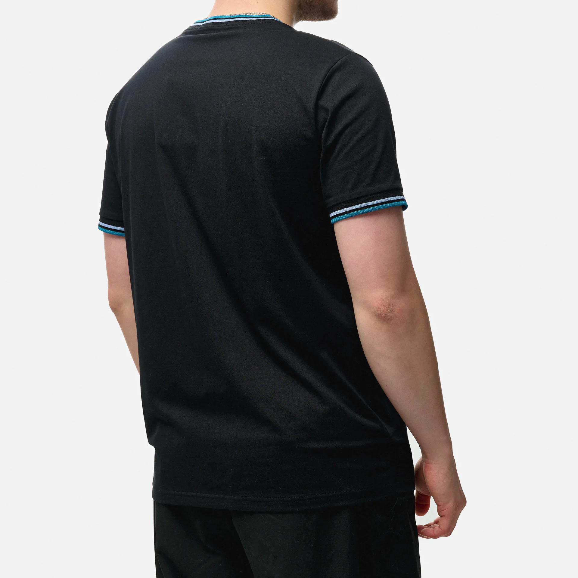Fred Perry Twin Tipped T-Shirt Black/Light Smoke/Ocean