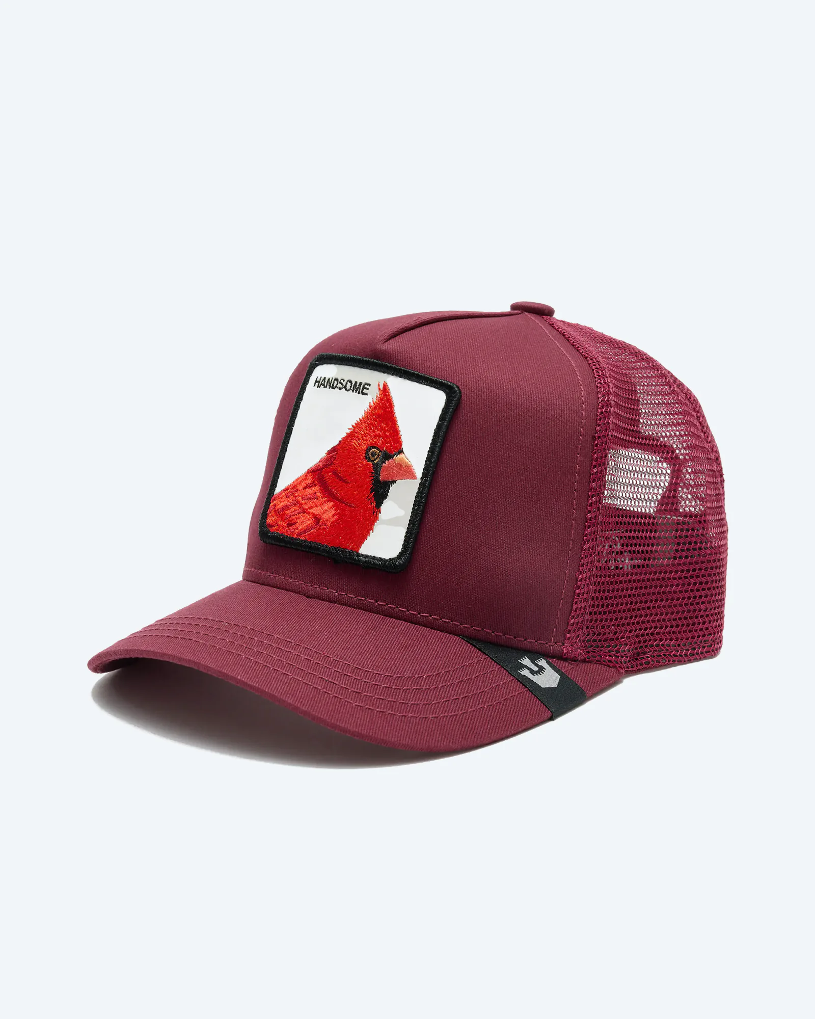 Goorin Bros Handsome Baseball Trucker Cap Maroon Goorin Bros Handsome Baseball Trucker Cap Maroon