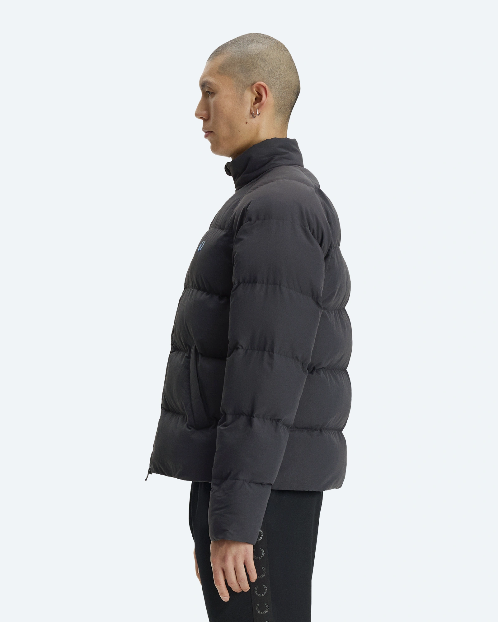 Raglan Sleeve Padded Jacket Anchor Grey