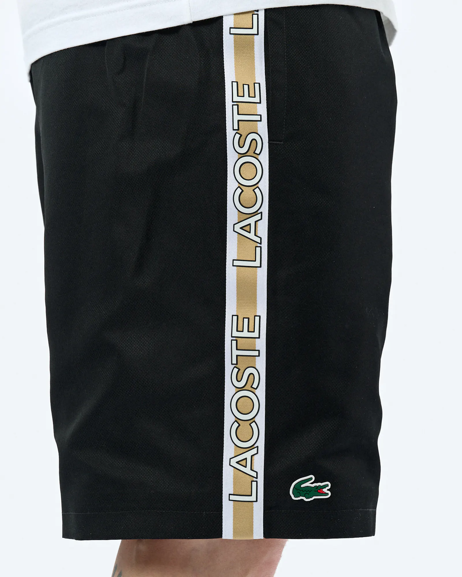 Lacoste Logo Tape Short Black Lacoste Logo Tape Short Black