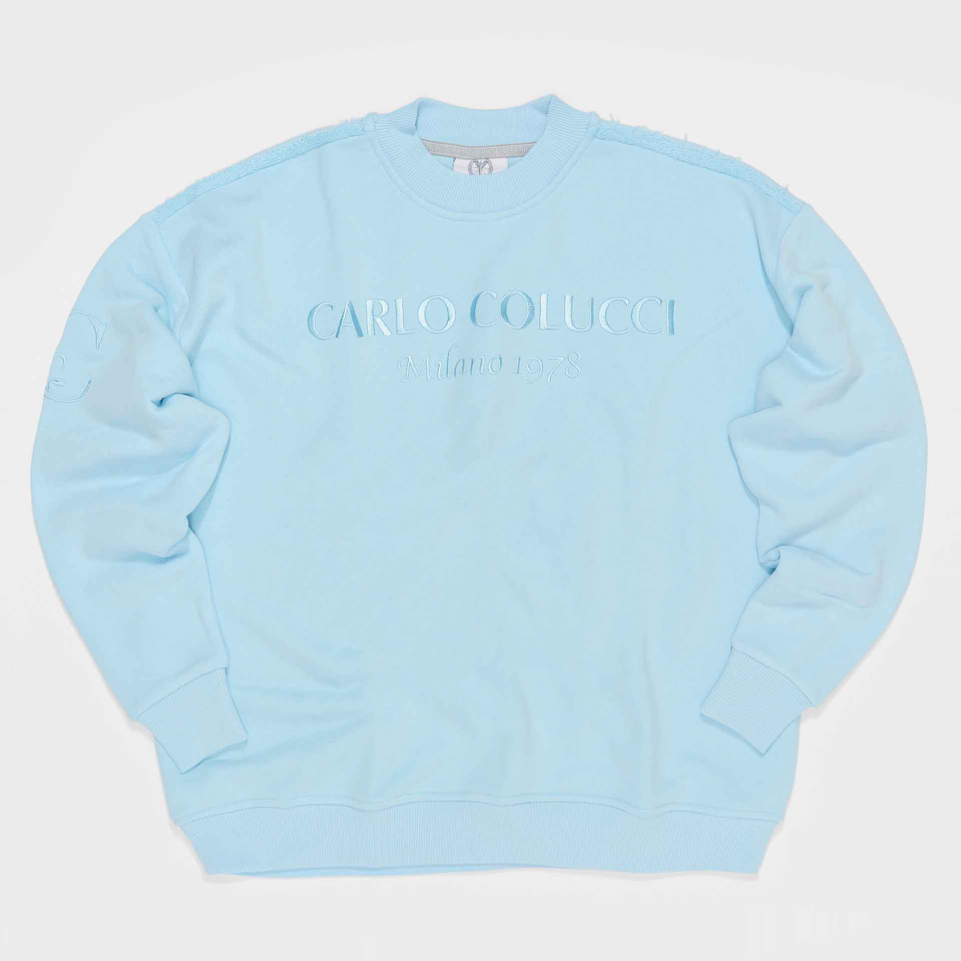 Carlo Colucci Oversize Sweatshirt Blue