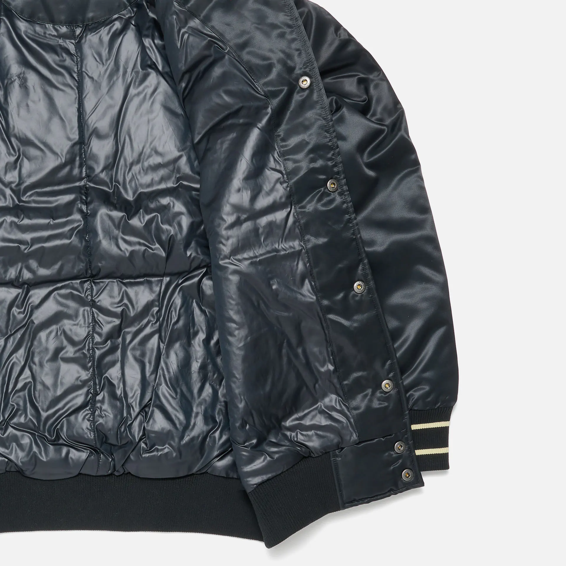 New Balance Athletics Varsity Satin Bomber Jacket Black