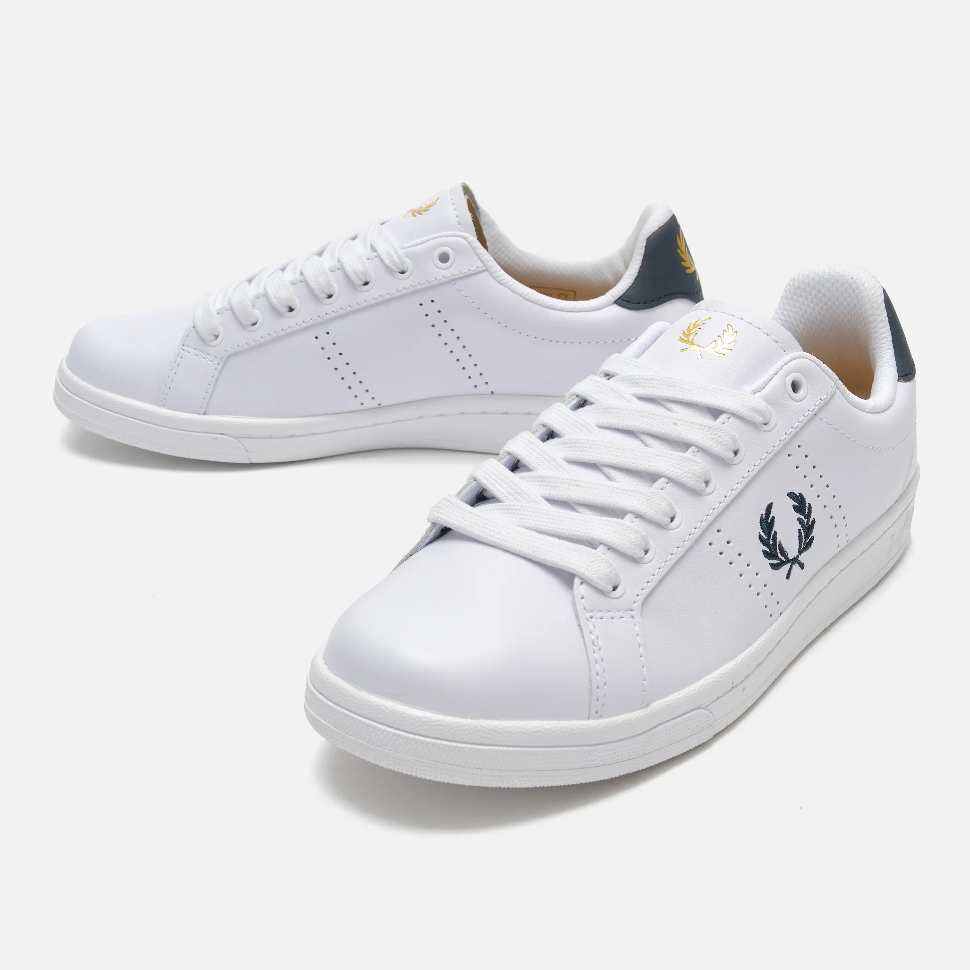 Fred Perry B721 Leather Sneakers White/Navy
