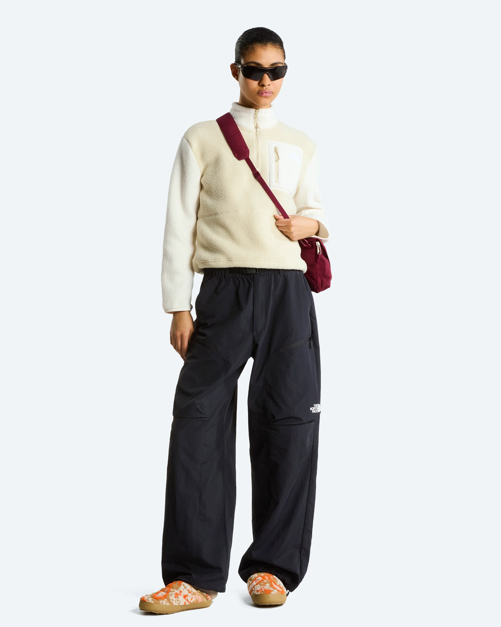 W Yumiori 1/4 Zip Desert Stone/White Dune