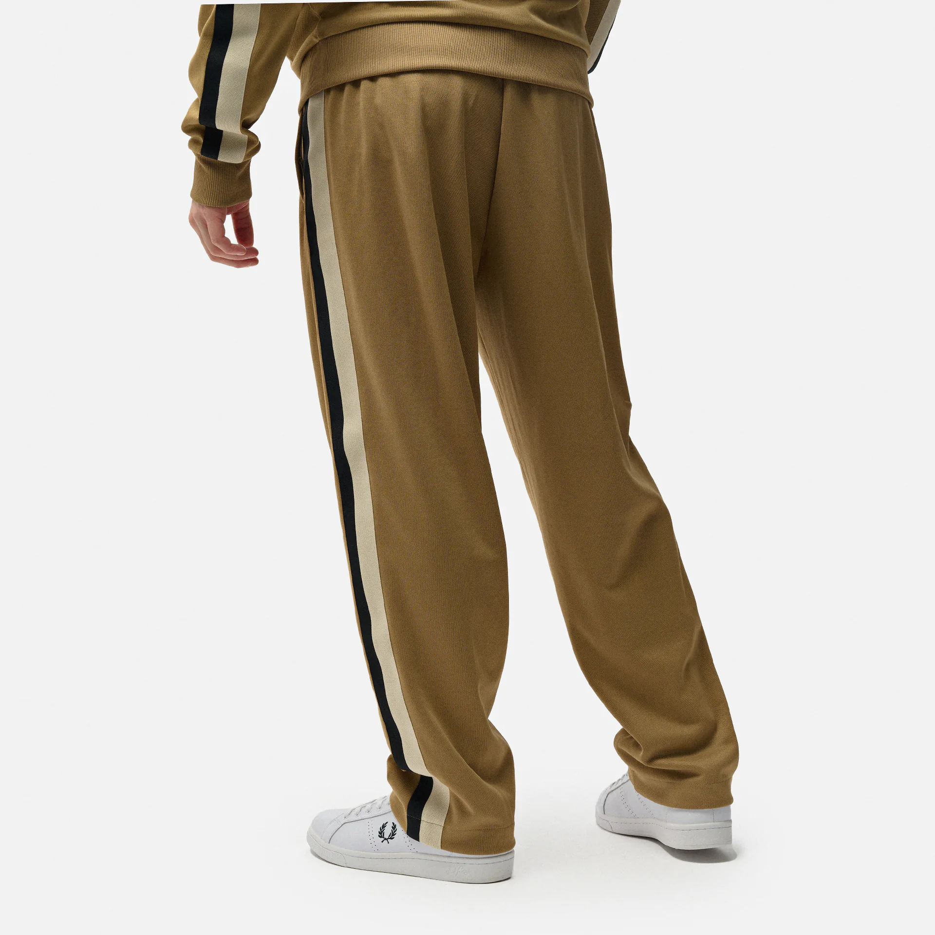 Fred Perry Tape Detail Track Pant Warm Stone