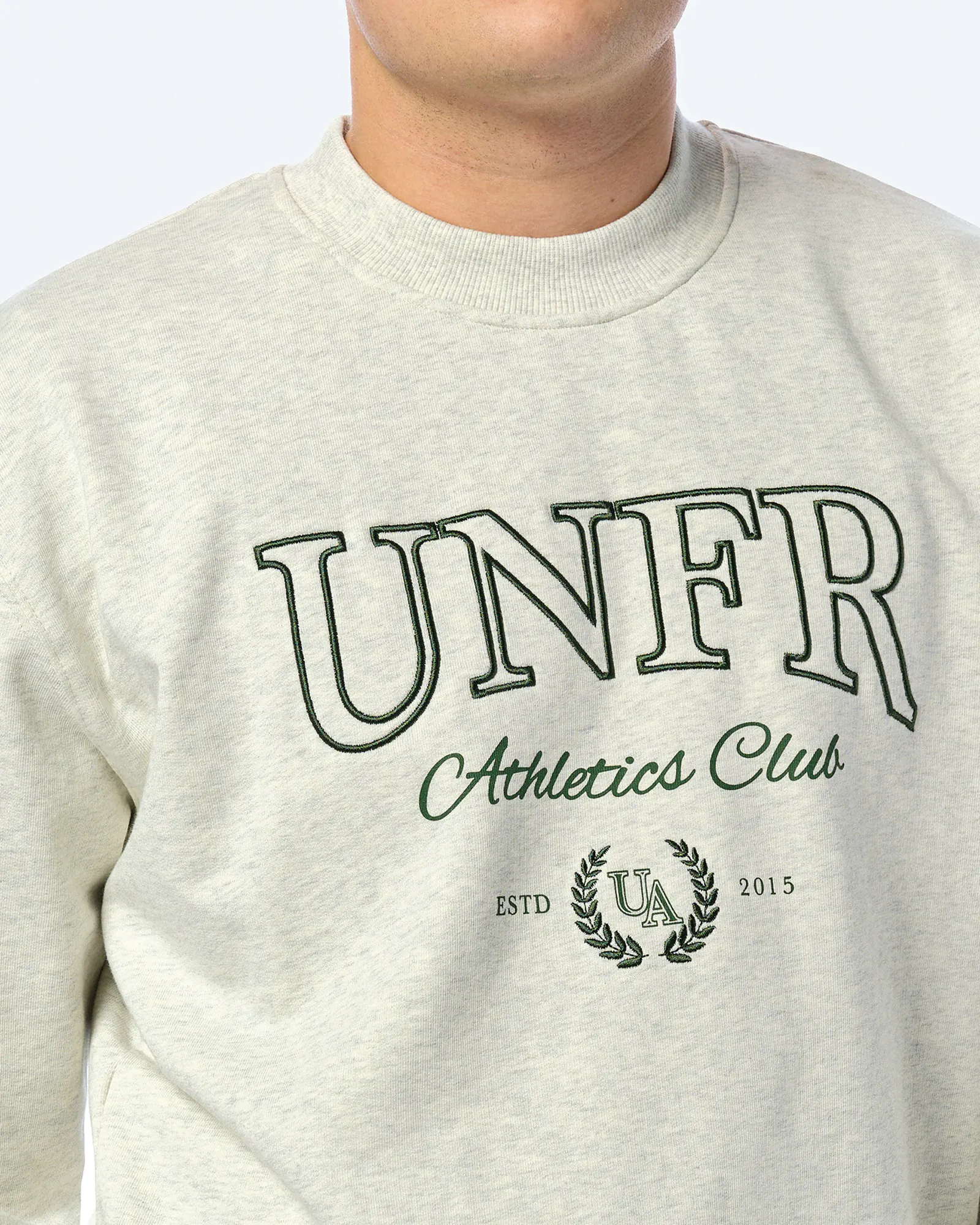 Unfair Athletics Club Crewneck Sweatshirt Grey Melange