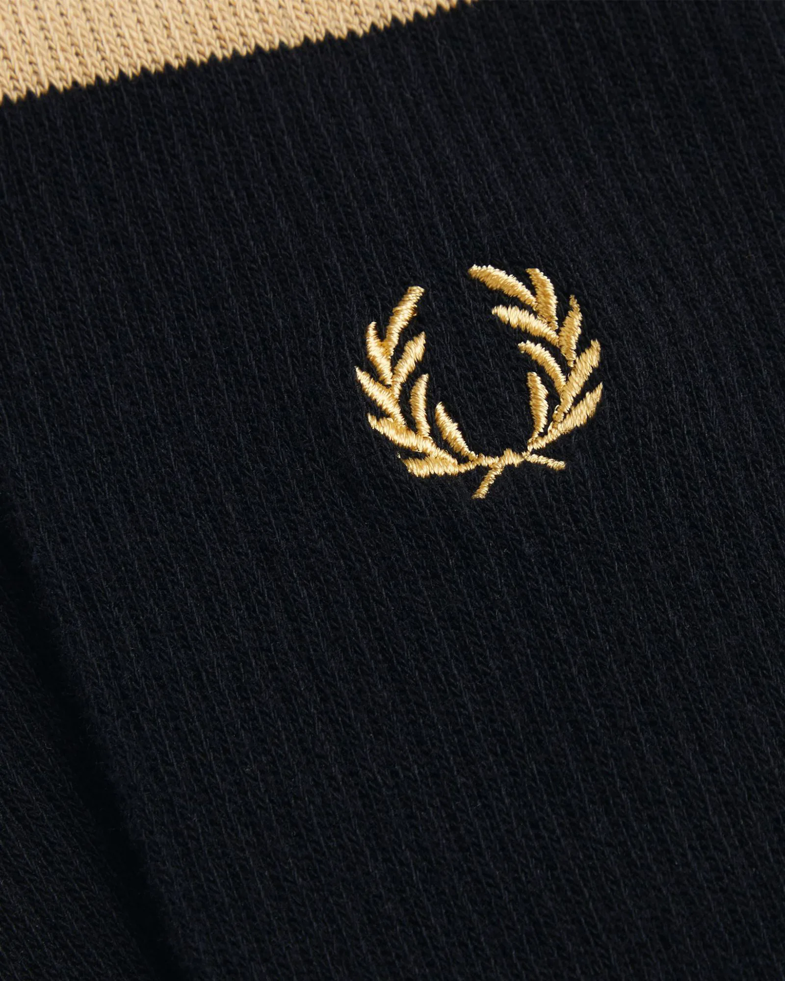 Fred Perry Tipped Sports Sock Black/Champagne