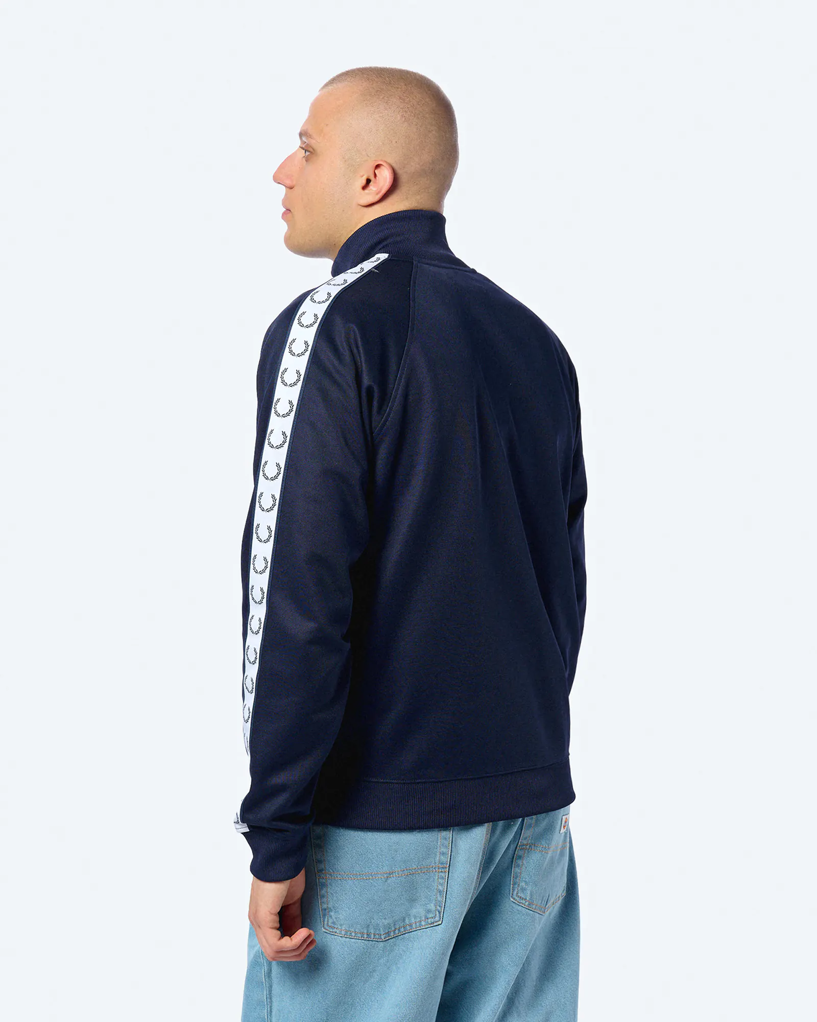 Fred Perry Taped Track Jacket Carbon Blue