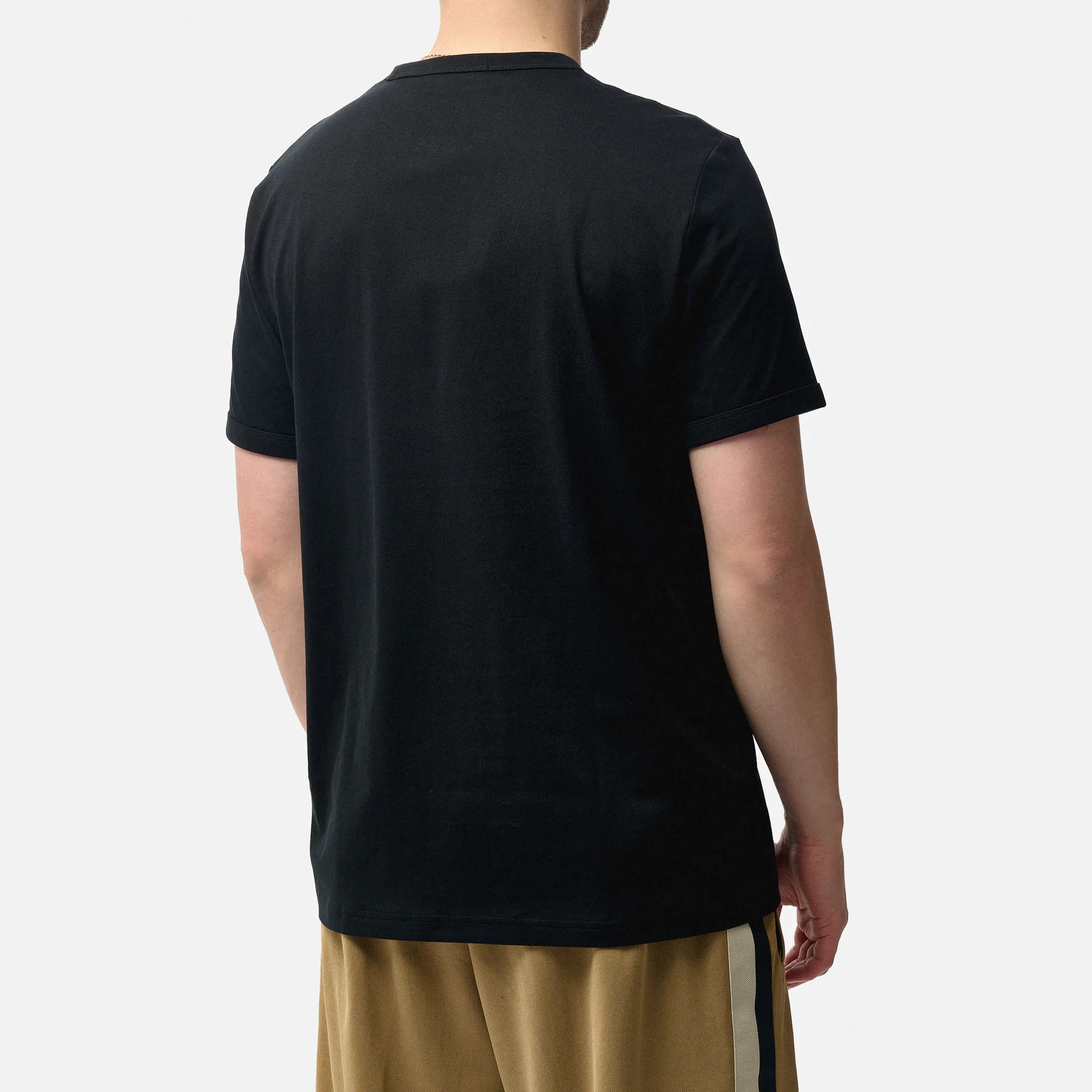 Fred Perry Ringer T-Shirt Black/Warm Stone