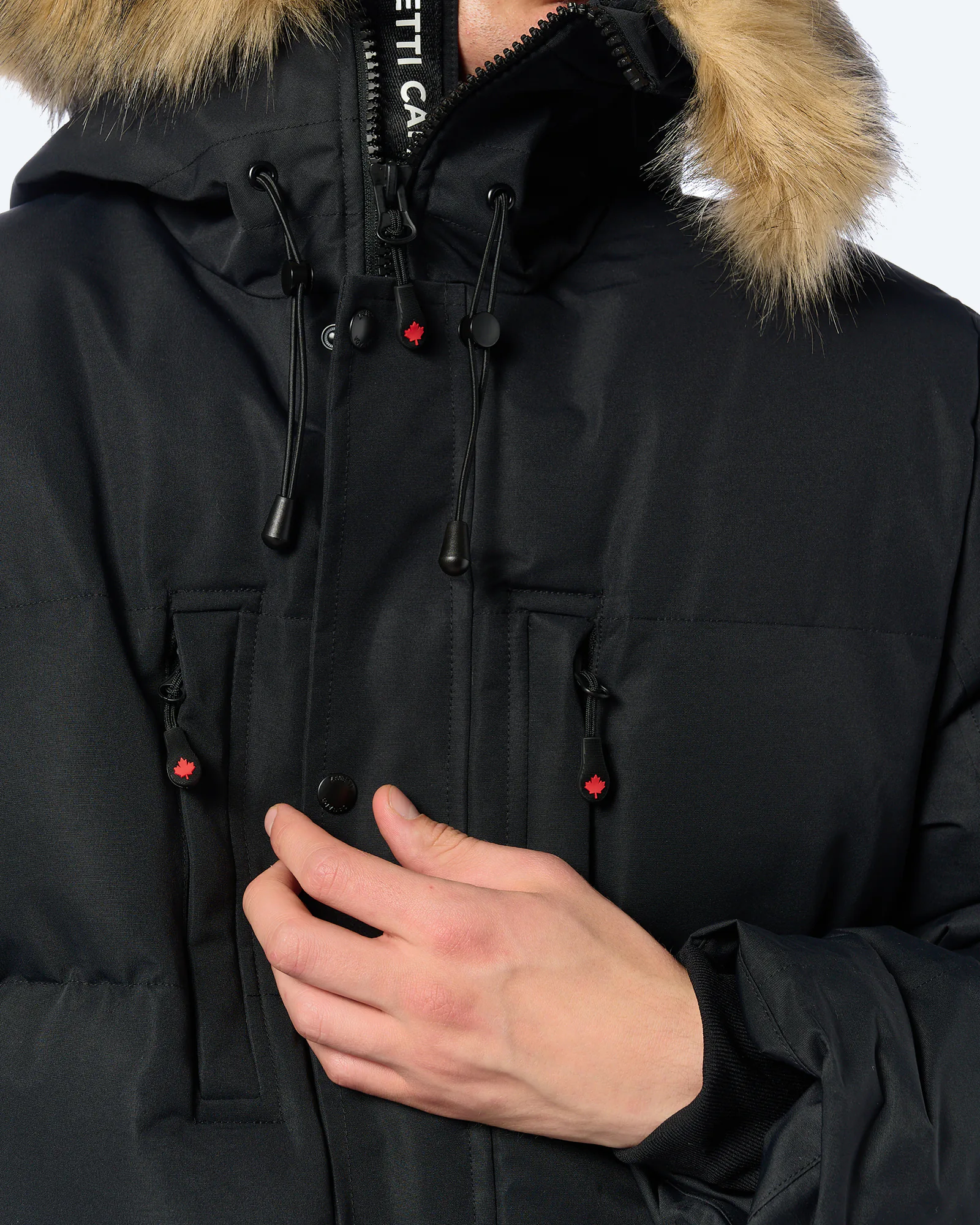 Zavetti Canada Oshawa 2.0 Puffer Parka Jacket Black