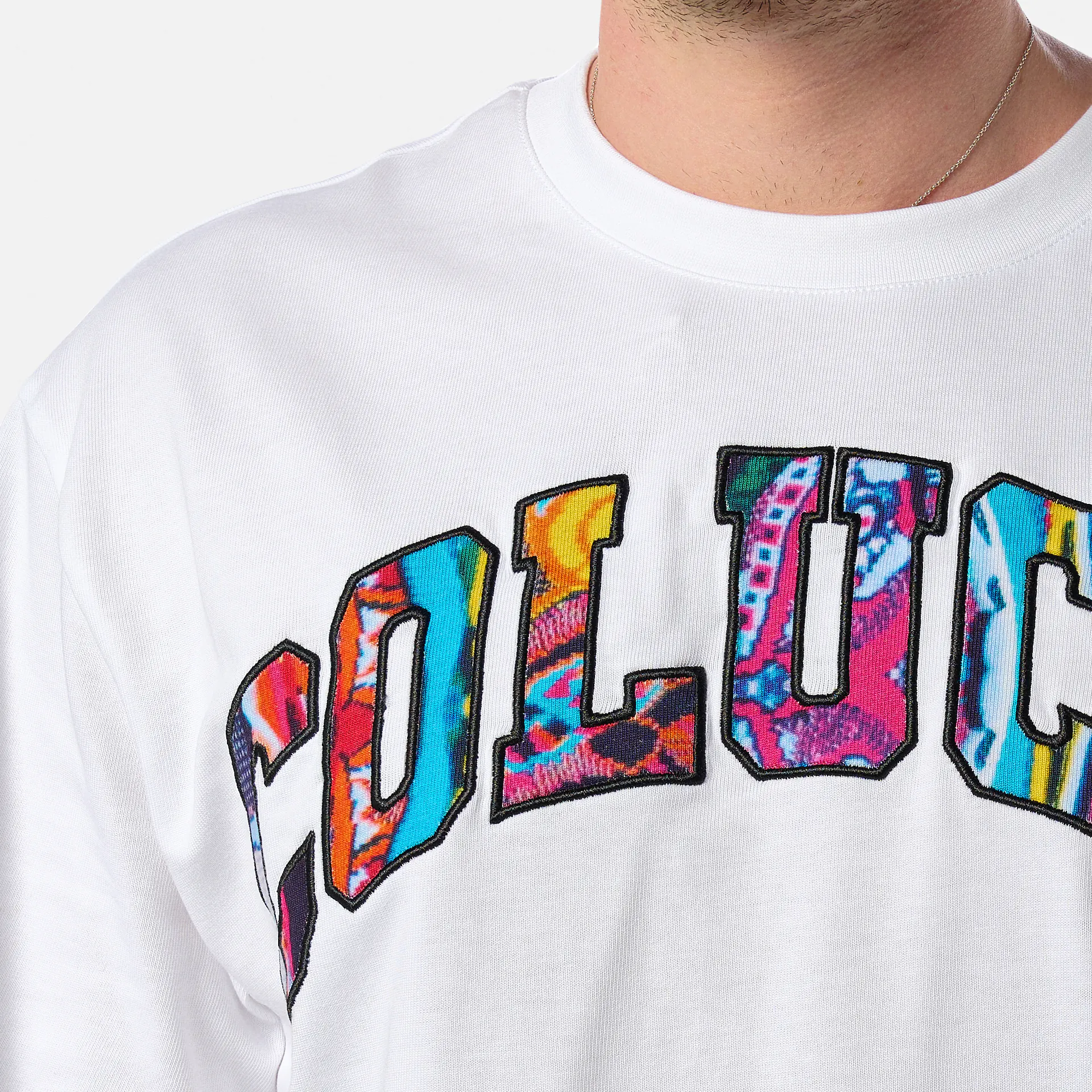 Colucci Logo T-Shirt College White/AOP Multi