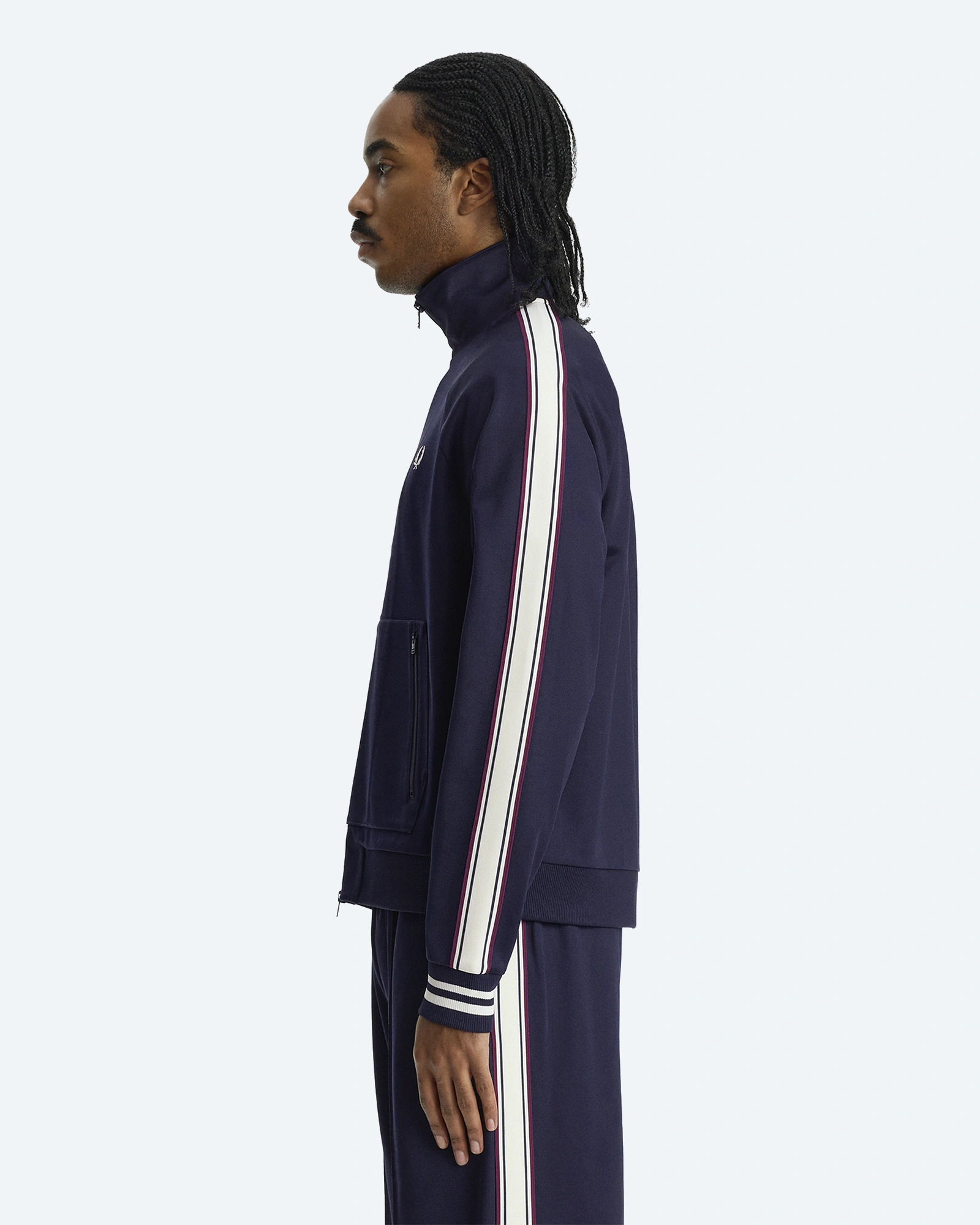 Bold Tipped Track Jacket Twilight Navy